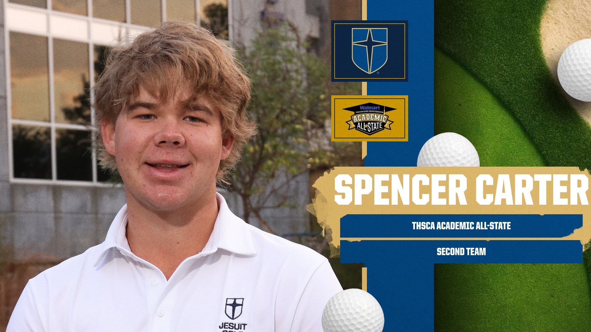 Spencer Carter THSCA Academic All-State
