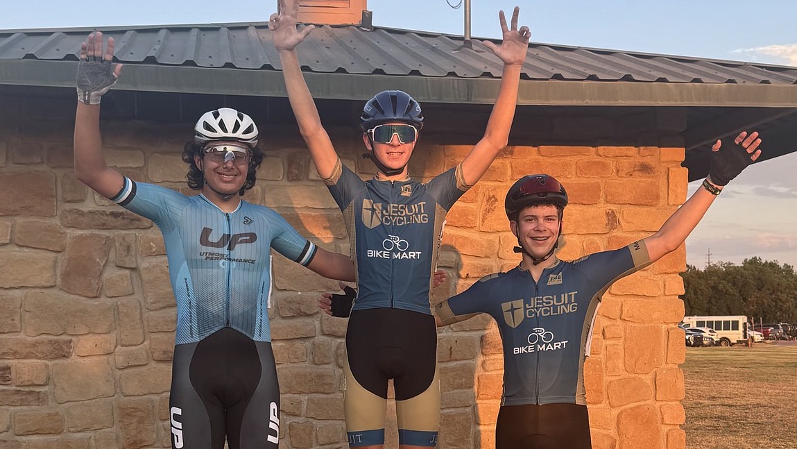 Cycling podium at Turbo Velo Crit