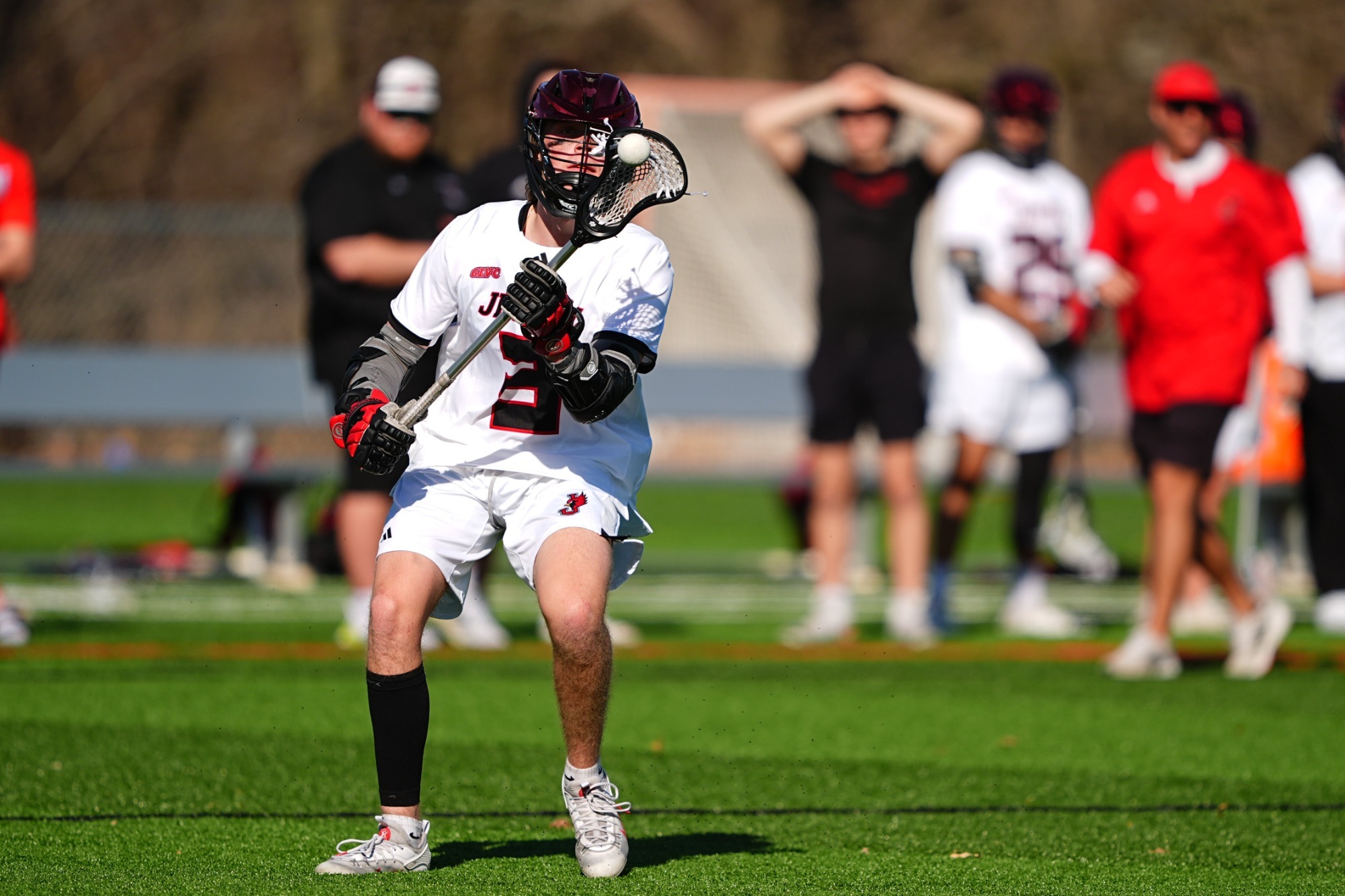 Seth Heath catching a ball
