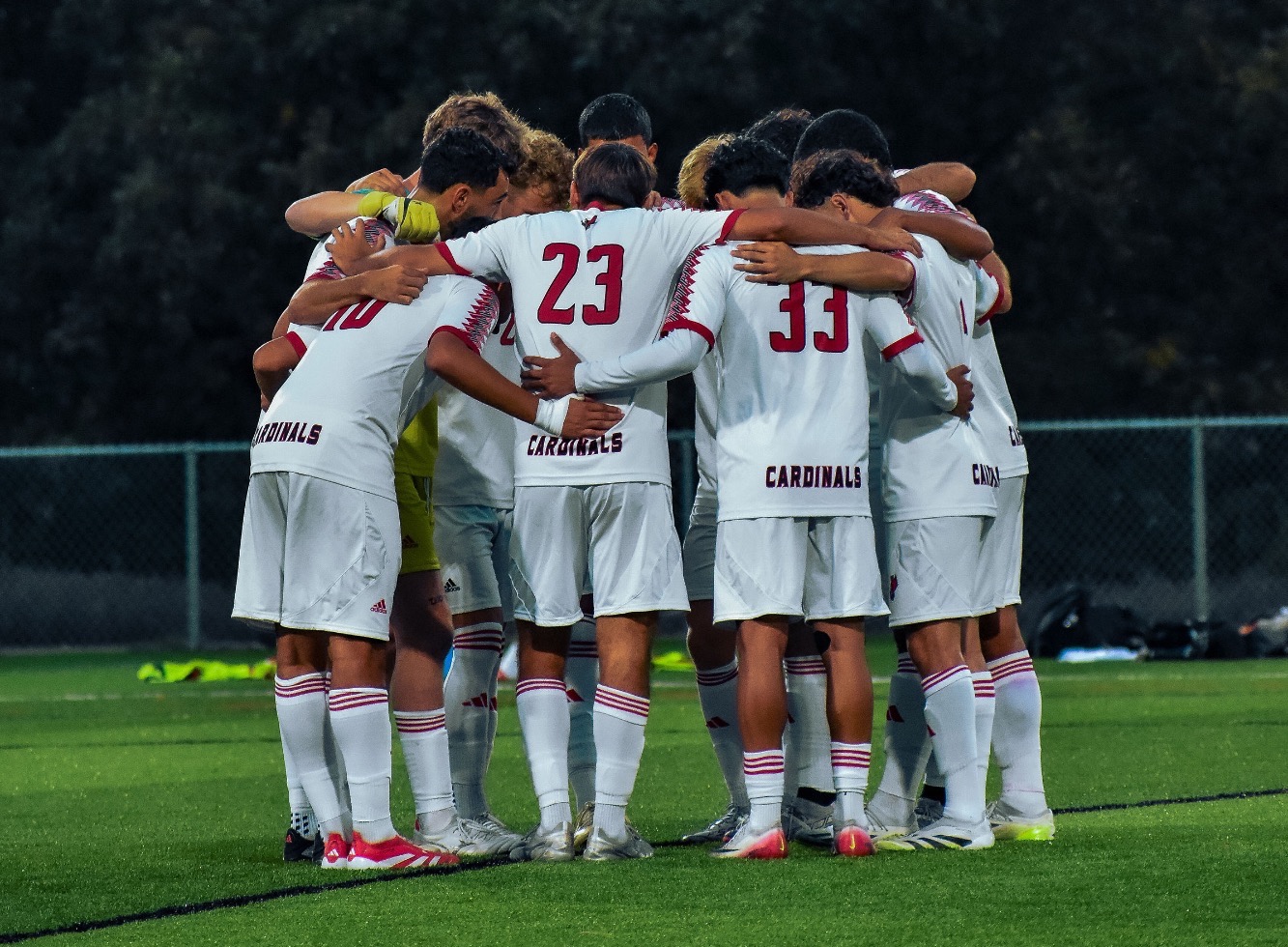 Mens Soccer Huddle