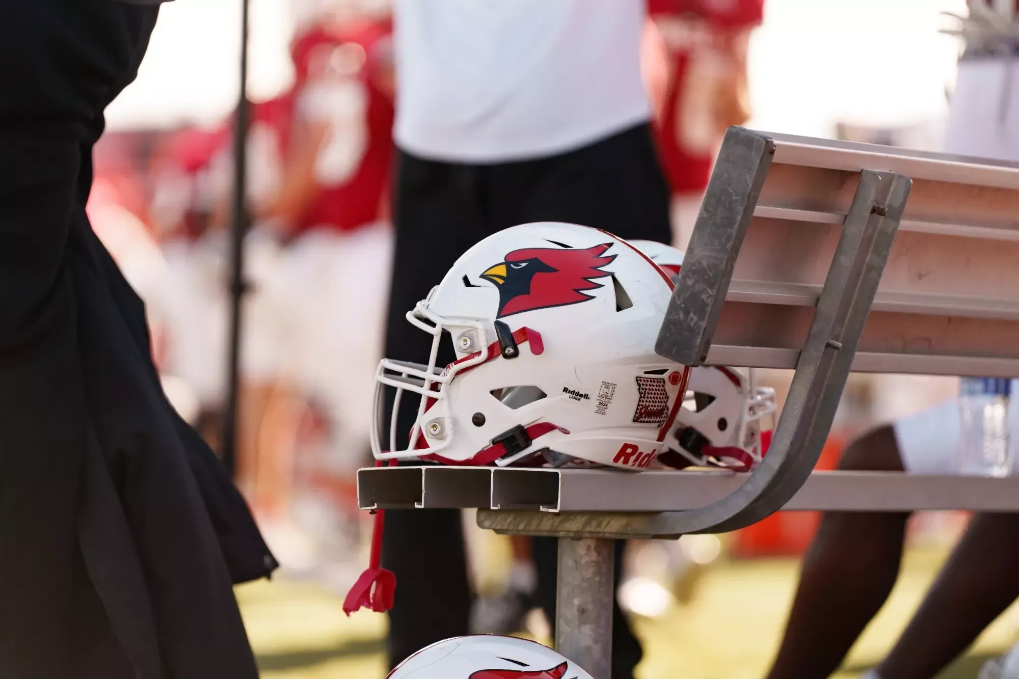 Helmet on the bench