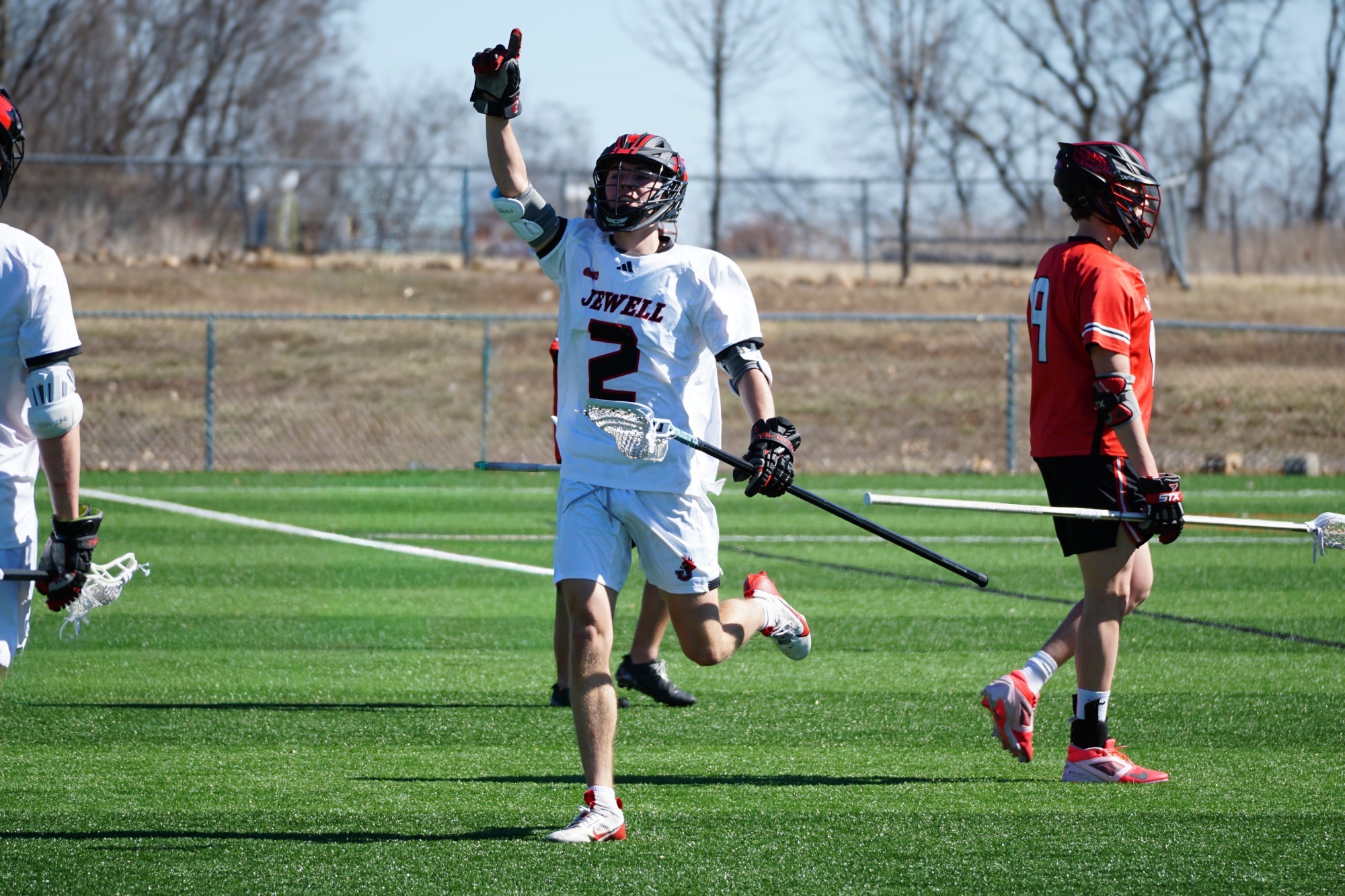 Marcus Damsgaard celebrating