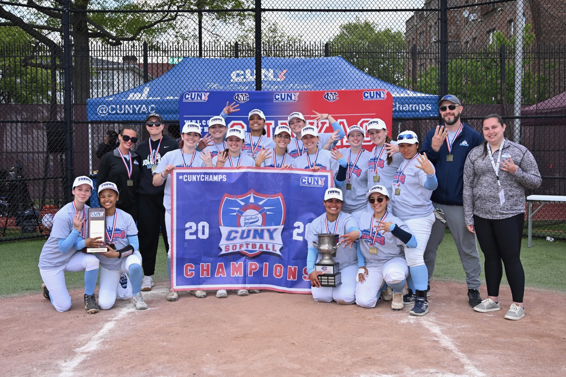 The No. 2 seed John Jay Bloodhounds secured their fourth straight CUNYAC title and fifth all-time in program history