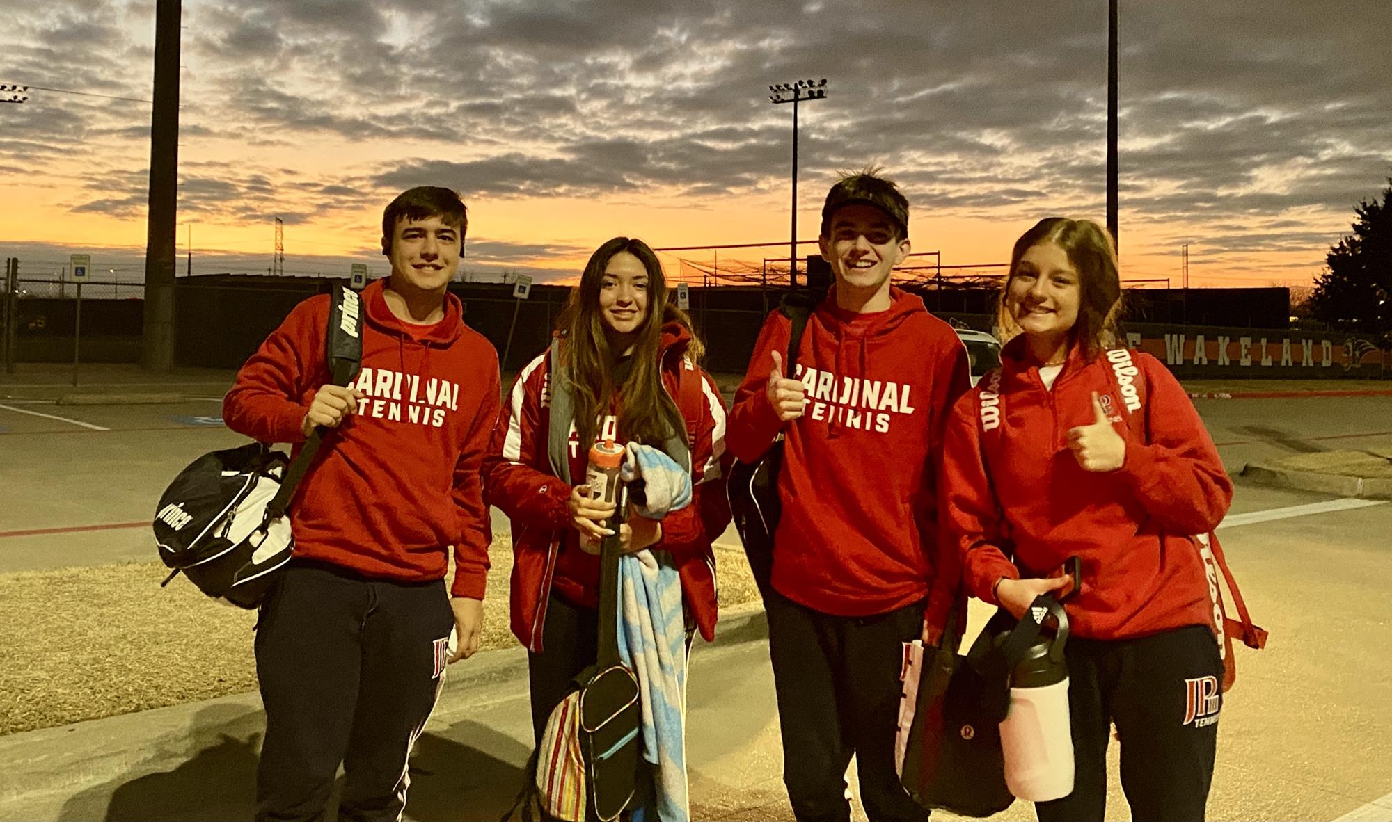Varsity Tennis competes in Frisco Wakeland Invitational John Paul II High School Athletics