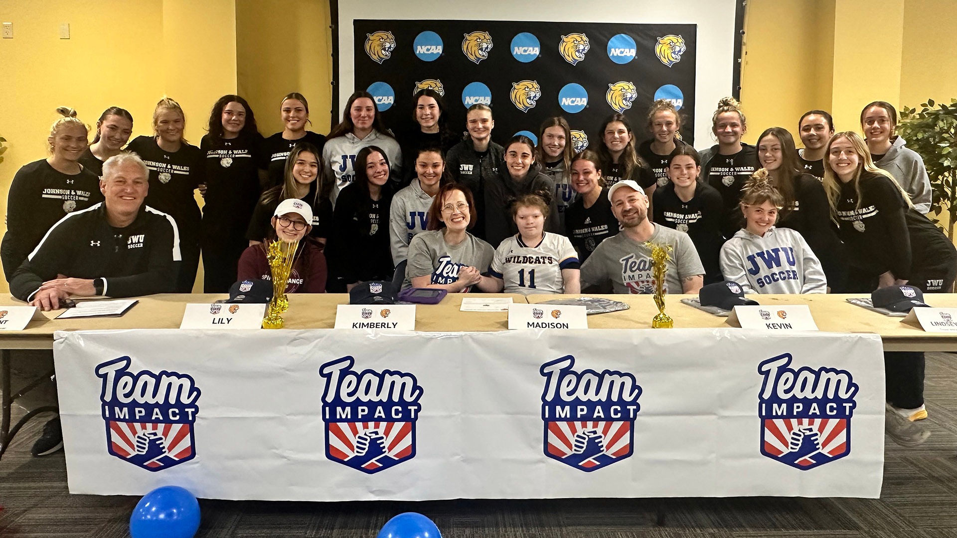 Madison Ouellette signs with women's soccer through Team IMPACT