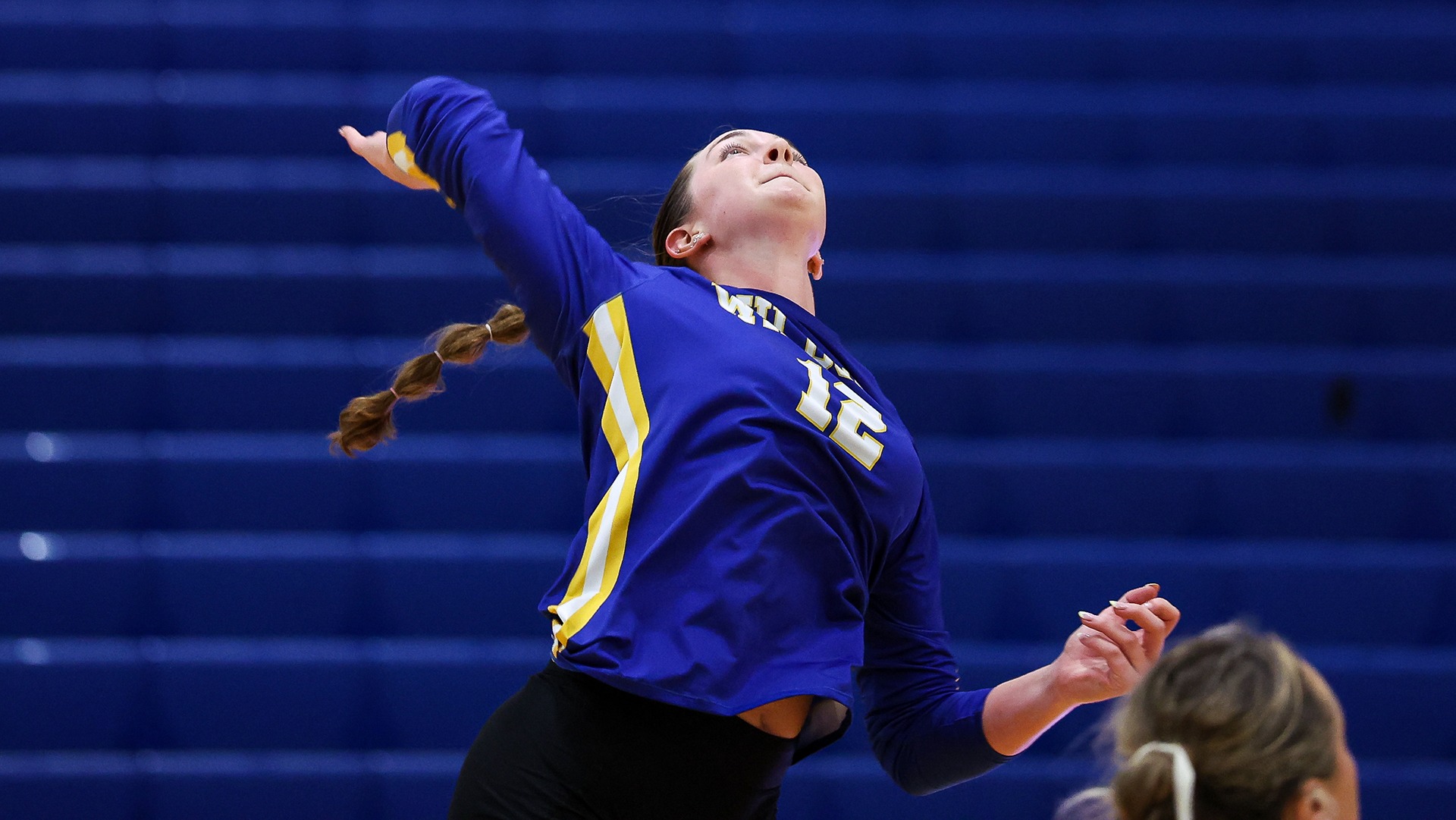 August, 30, 2025; Wildcat Center, Rhode Island; during a non conference matchup between Wheaton and Johnson and Wales. Photo by Brian Foley for Foley Photography