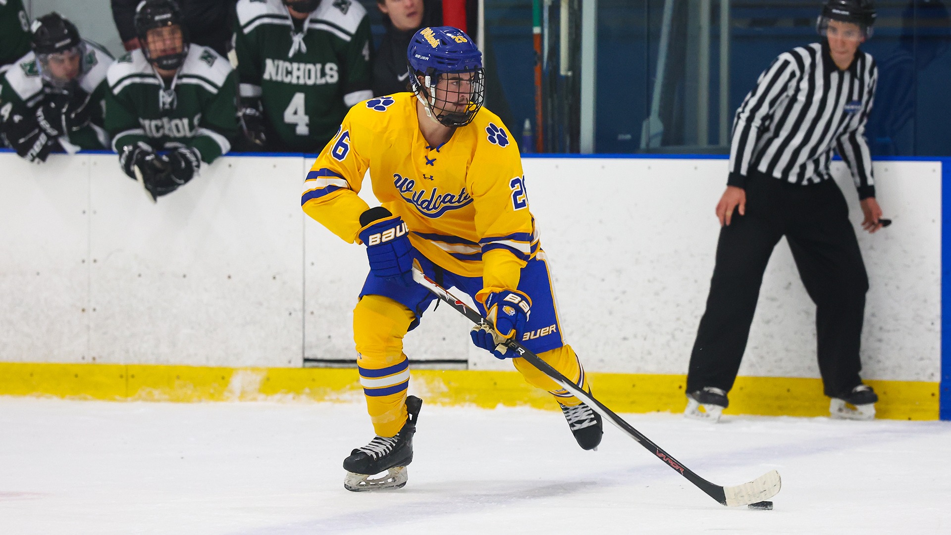 November, 15, 2025; Pawtucket, Rhode Island;  during a CNE matchup between Nichols and Johnson and Wales. Photo by Brian Foley for Foley Photography