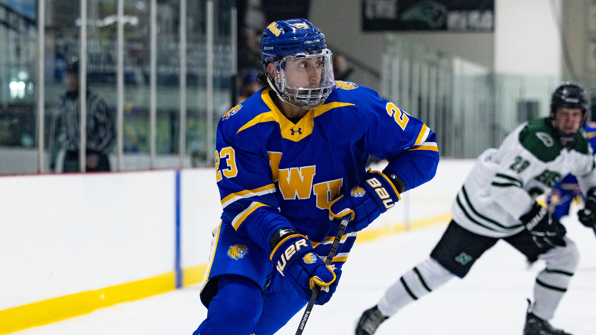 Harout Torosian dished out two assists against the Bison.