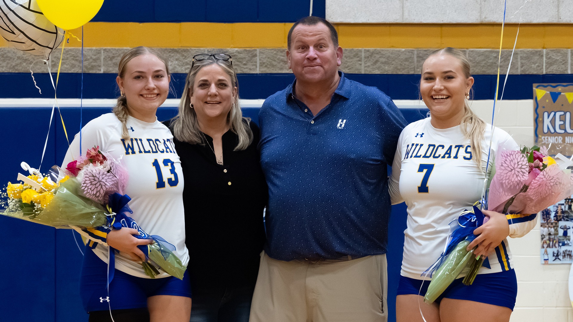 The Wildcats defeated the Hawks on Senior Night.