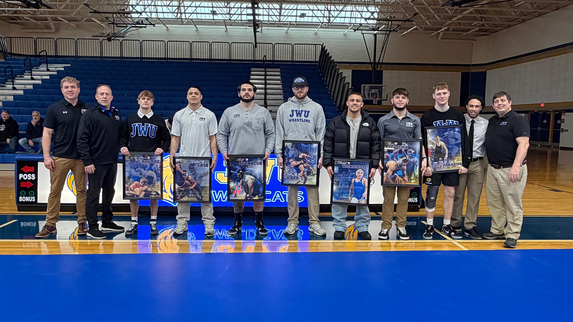 2026 JWU (Providence) wrestling seniors 2-14-26