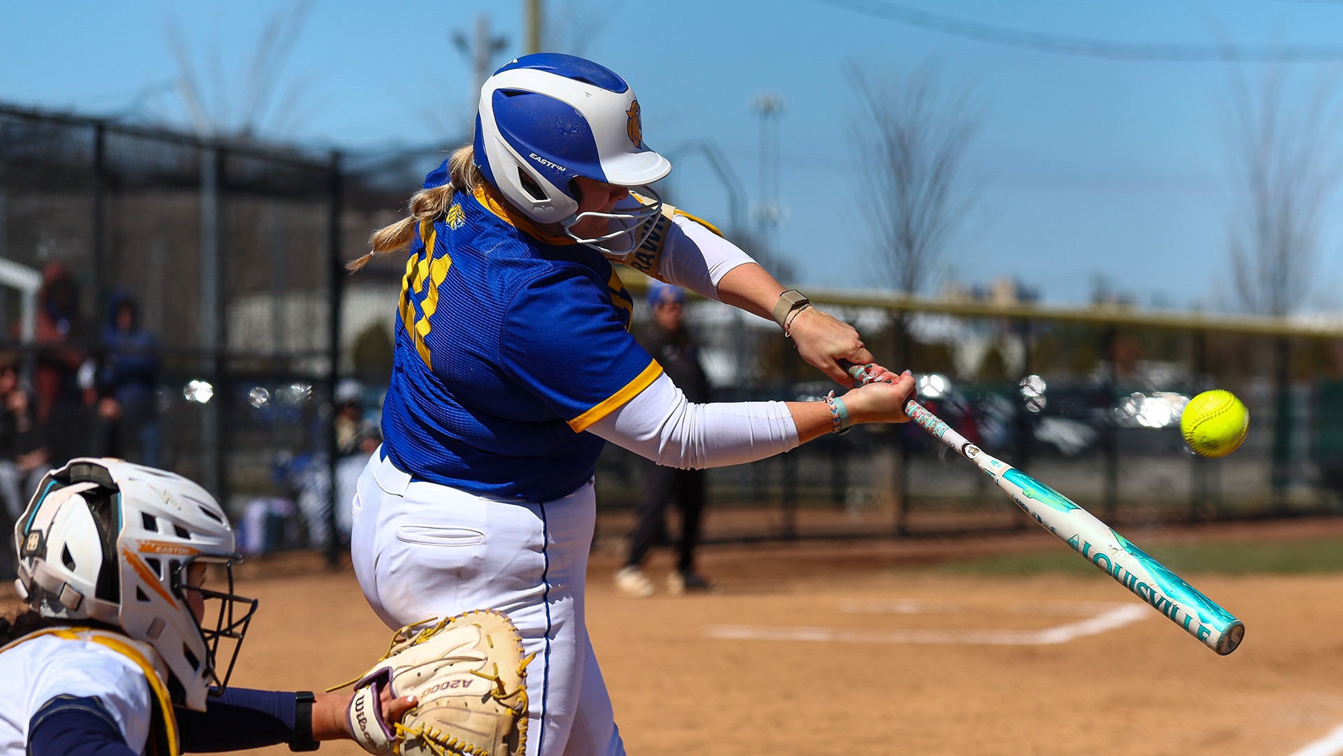 Mady Lyons hit two home runs on Tuesday.