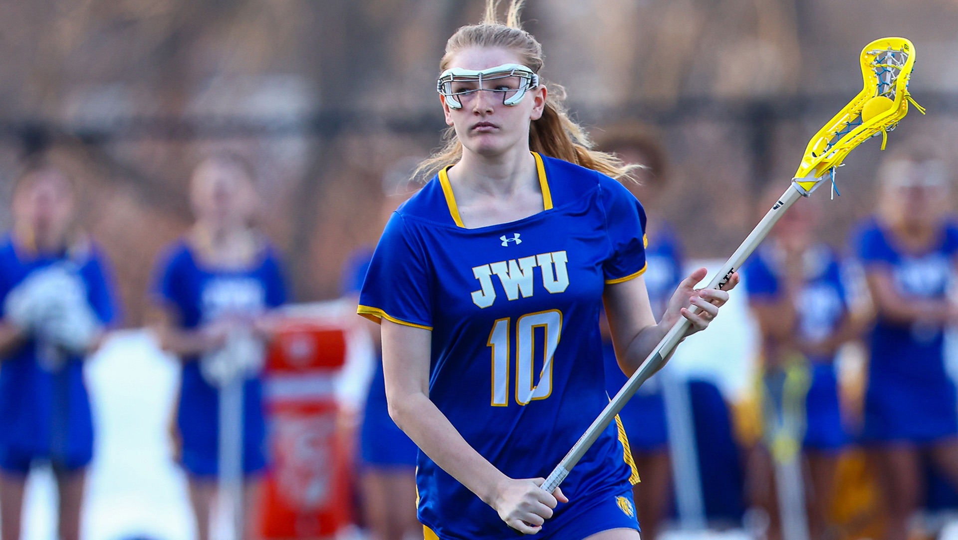 Addison Stratton scored three goals for JWU.