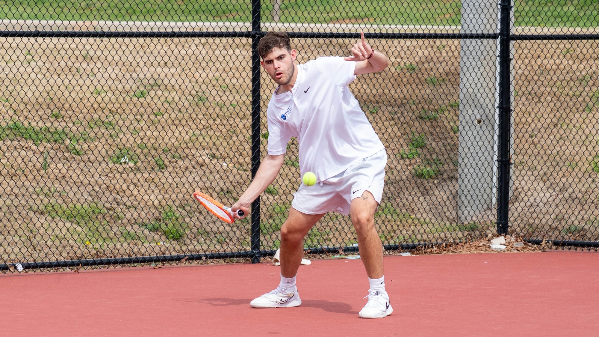 man playing tennis