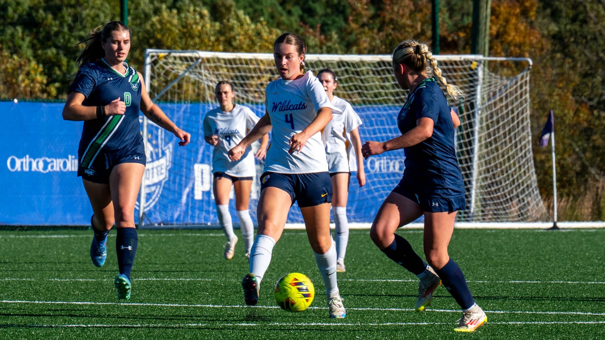 women playing soccer