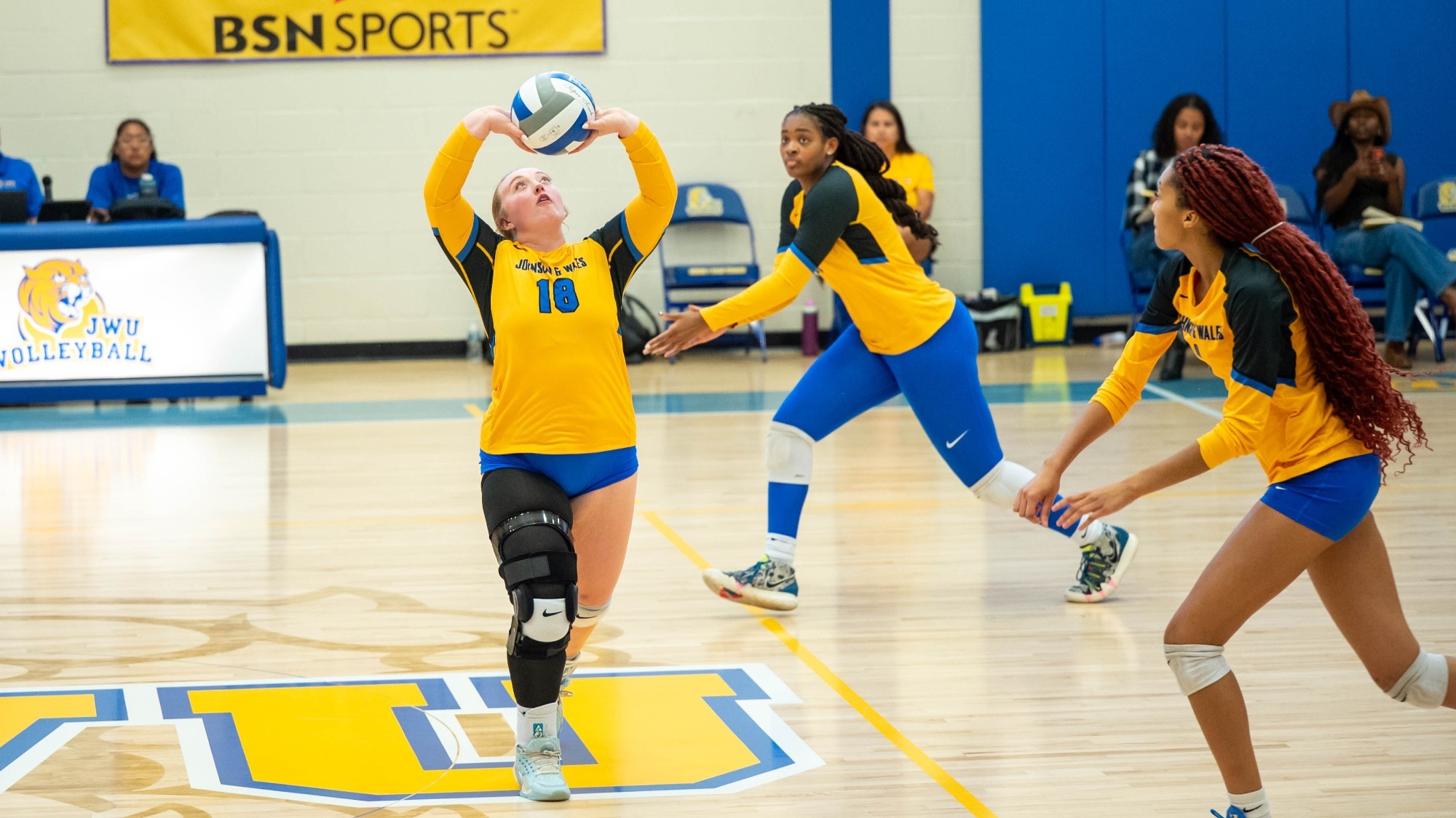 women playing volleyball