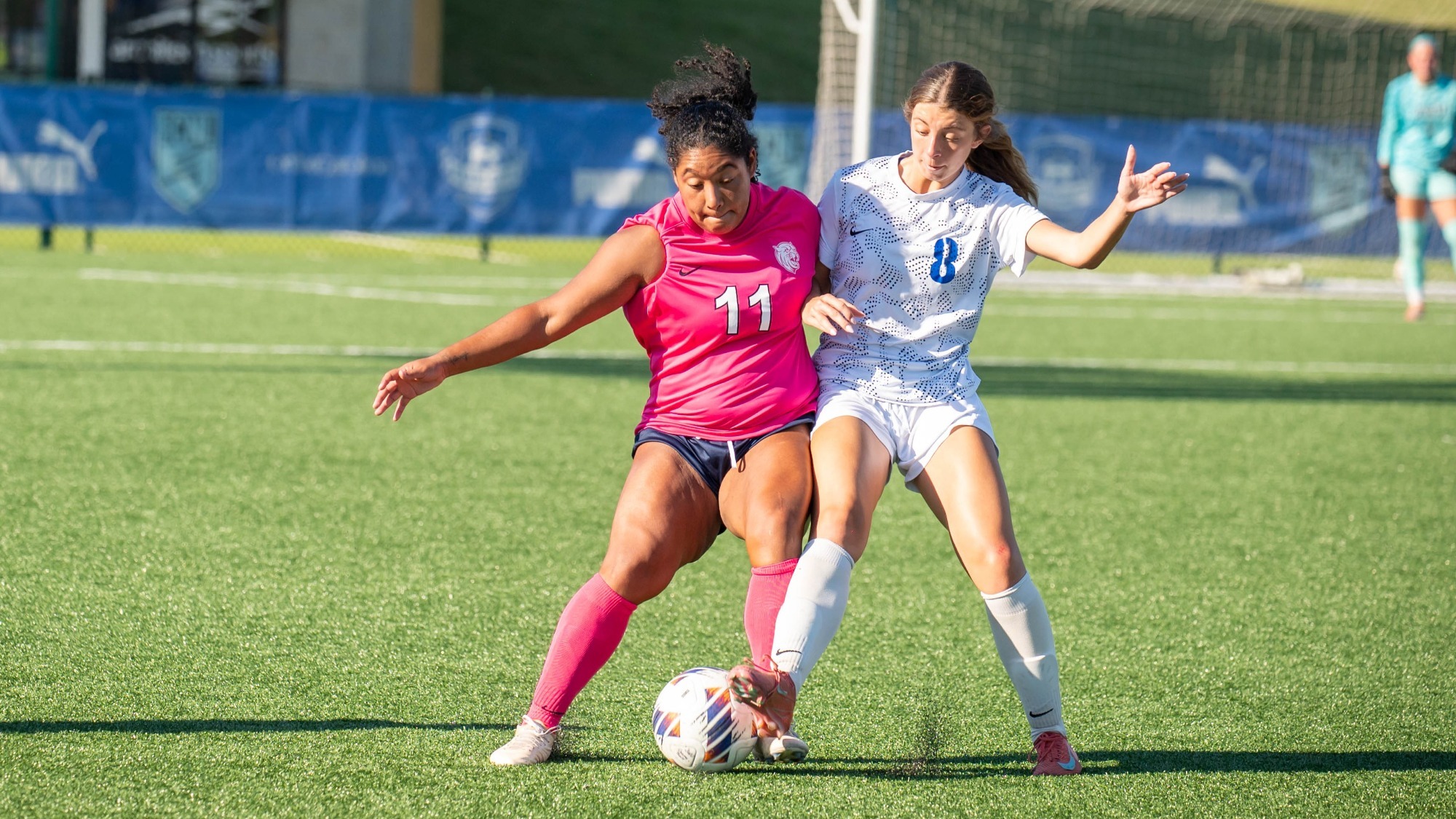 women playing soccer