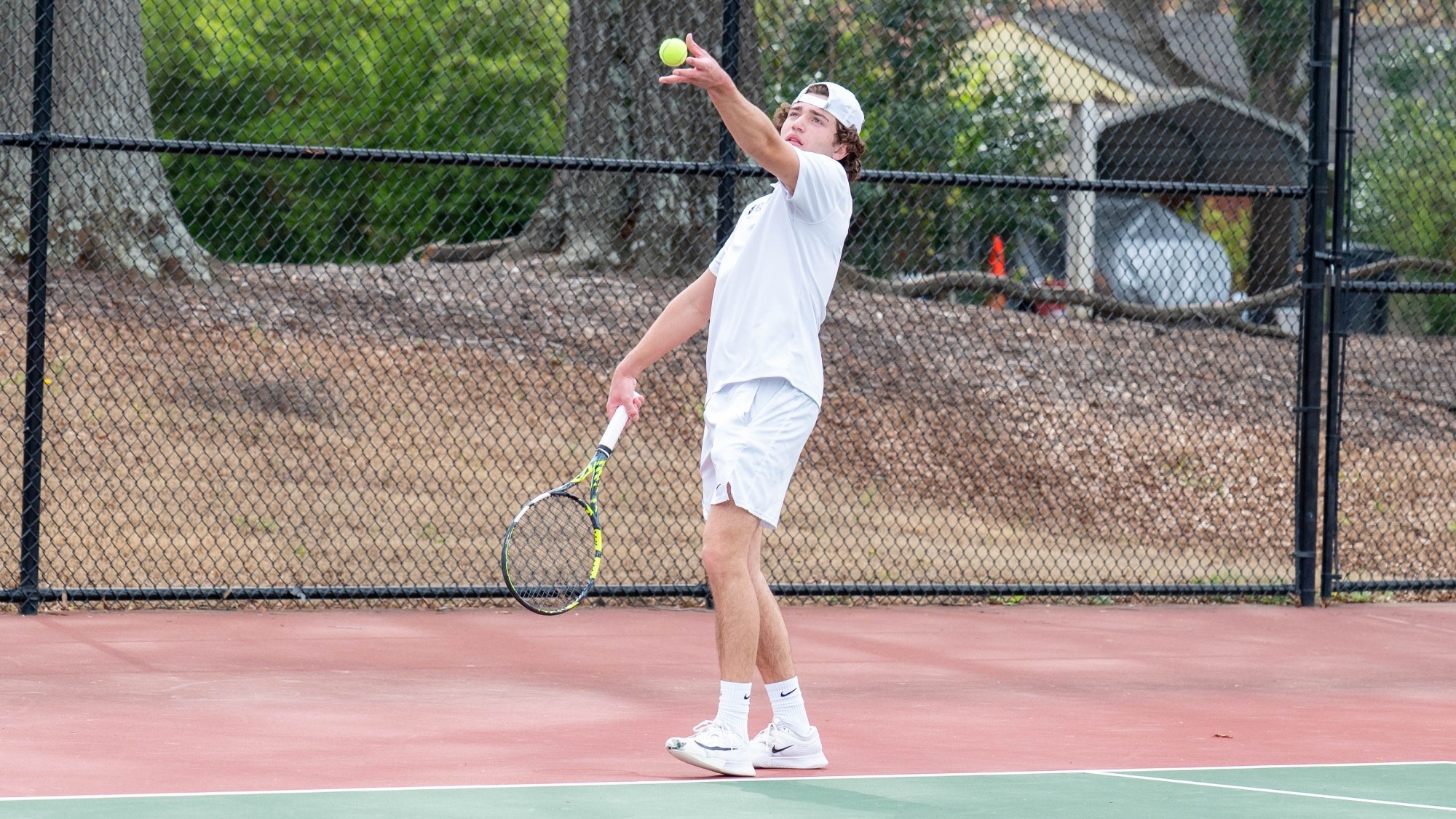 man playing tennis