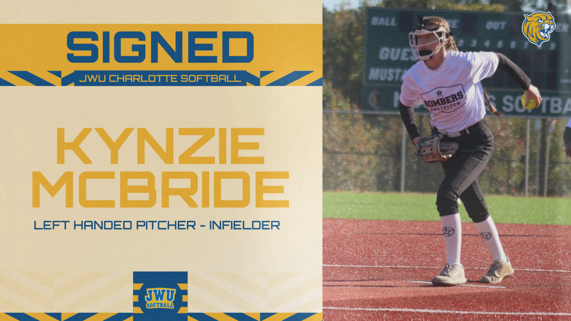 woman pitching a softball