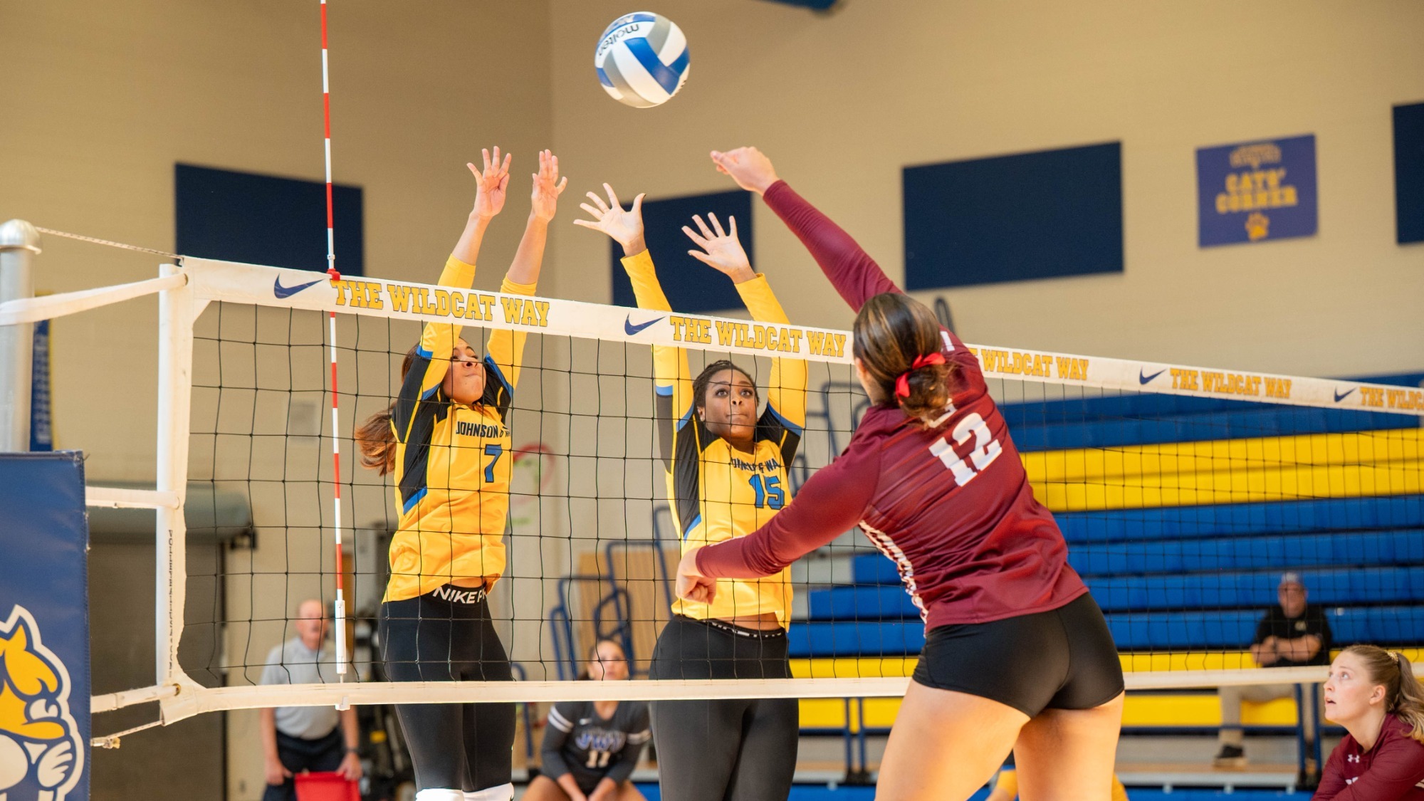 women playing volleyball