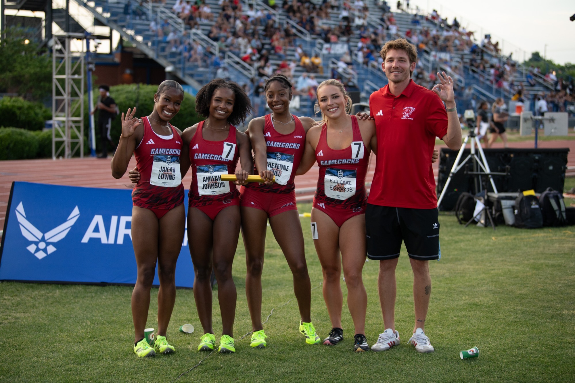 4x100m