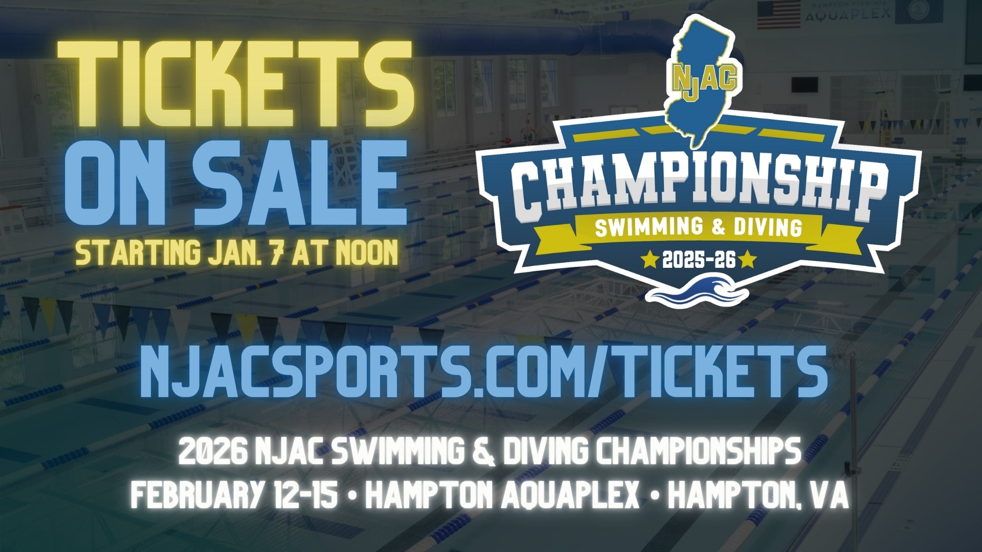 NJAC Swimming Tickets 2026