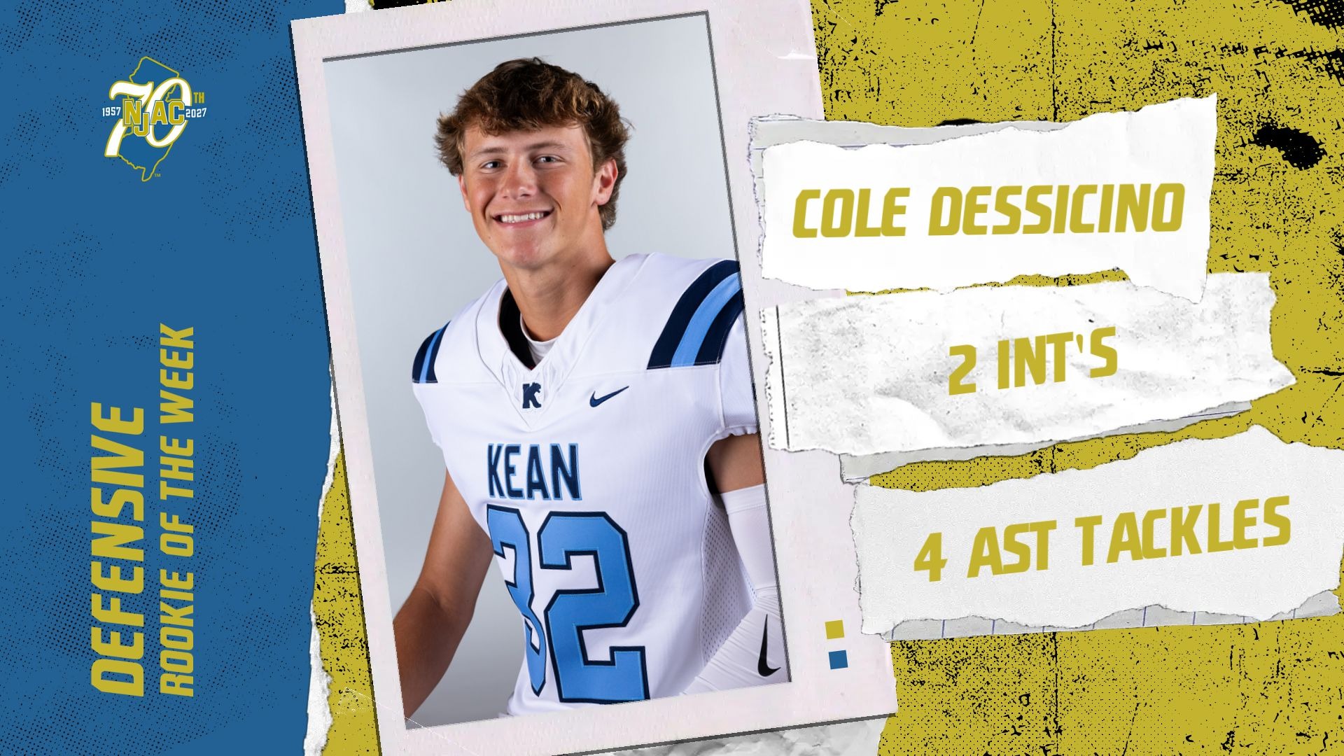 NJAC Defensive Rookie of the Week 10-26-26