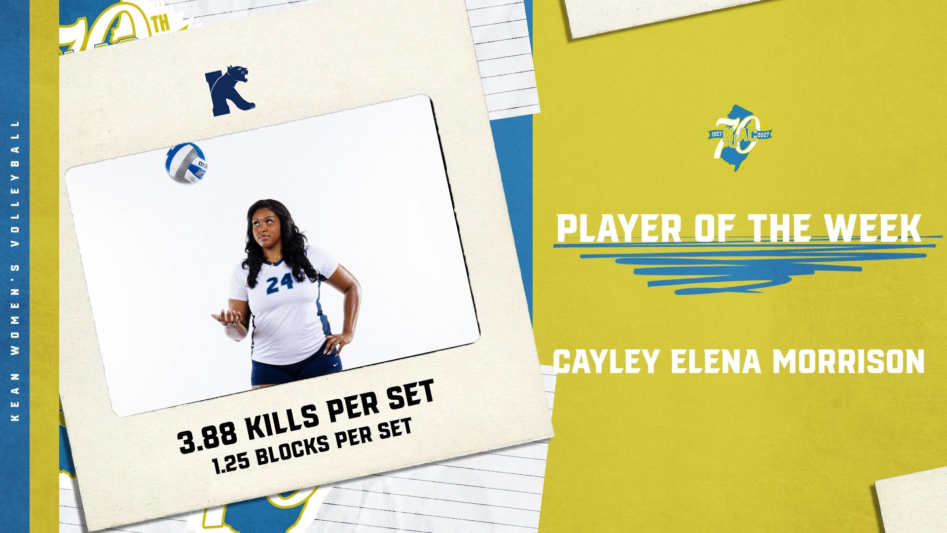 NJAC Player of the Week WVB 10-5-26