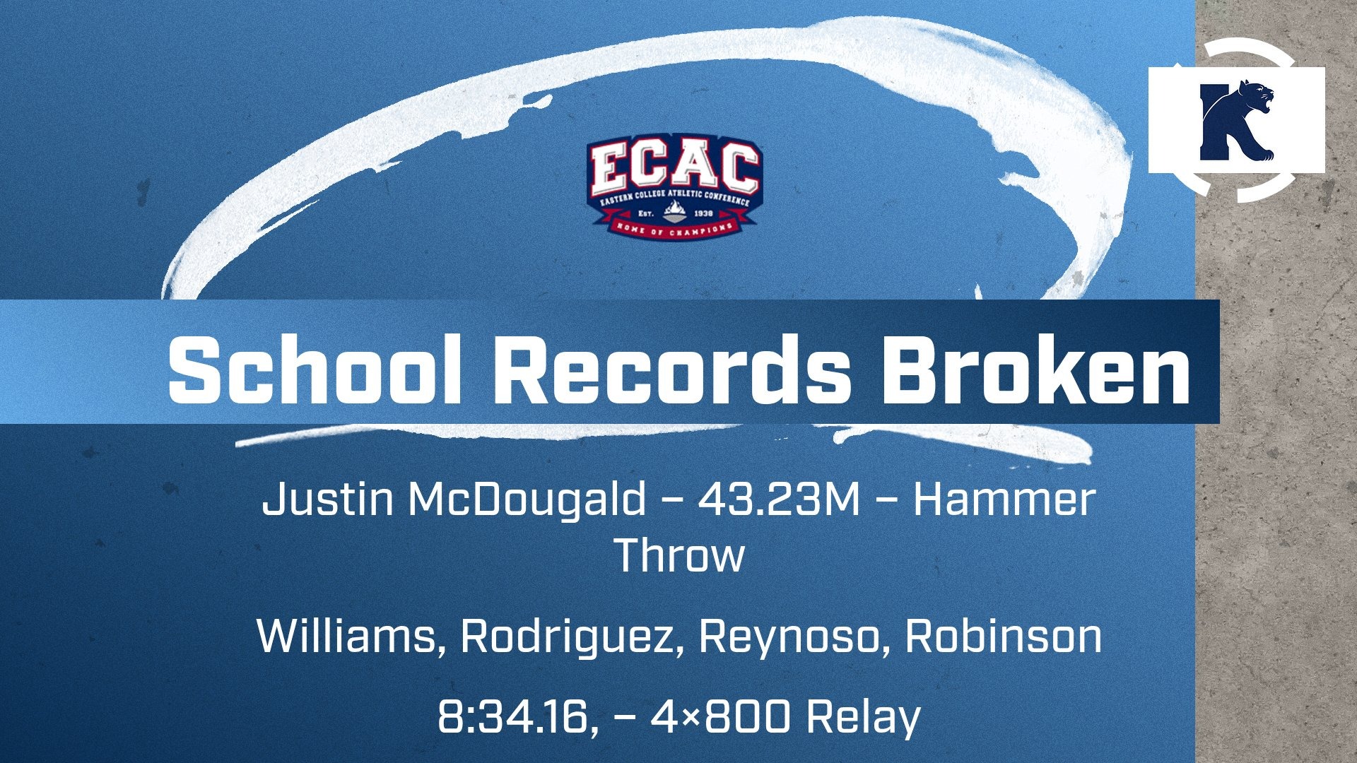ECAC Championships Records Broken