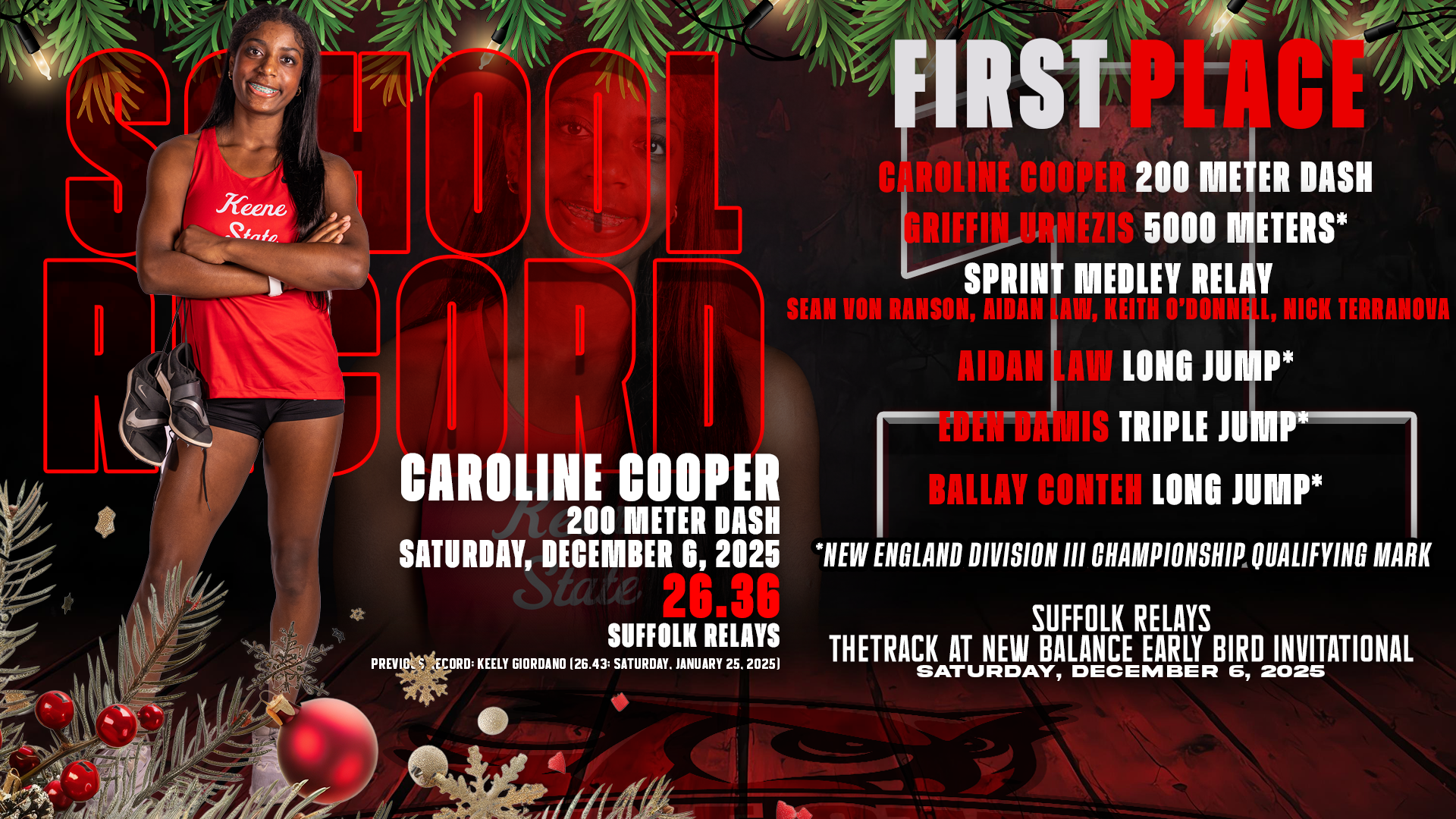 Track & Field Postgame 12.6.2025