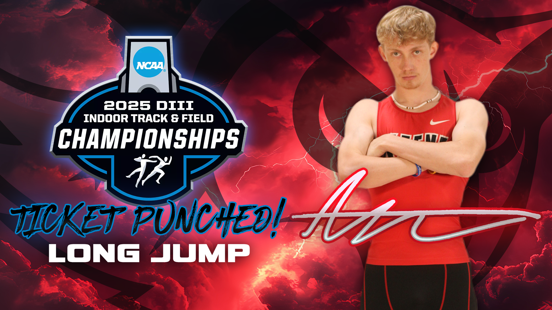 Aidan Law 2025 NCAA Indoor Track & Field Championship Long Jump Qualifier