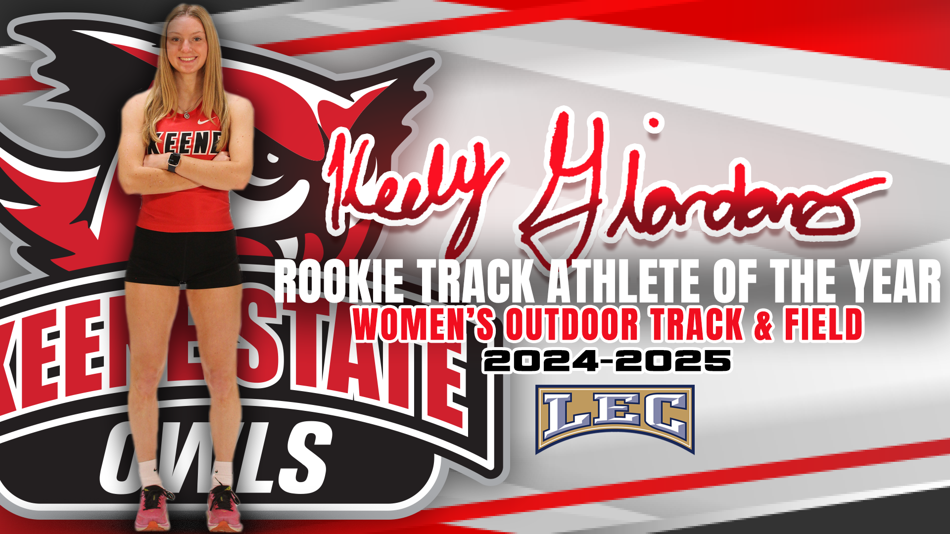 Keely Giordano 2025 LEC Outdoor Track - Rookie Track Athlete of the Year
