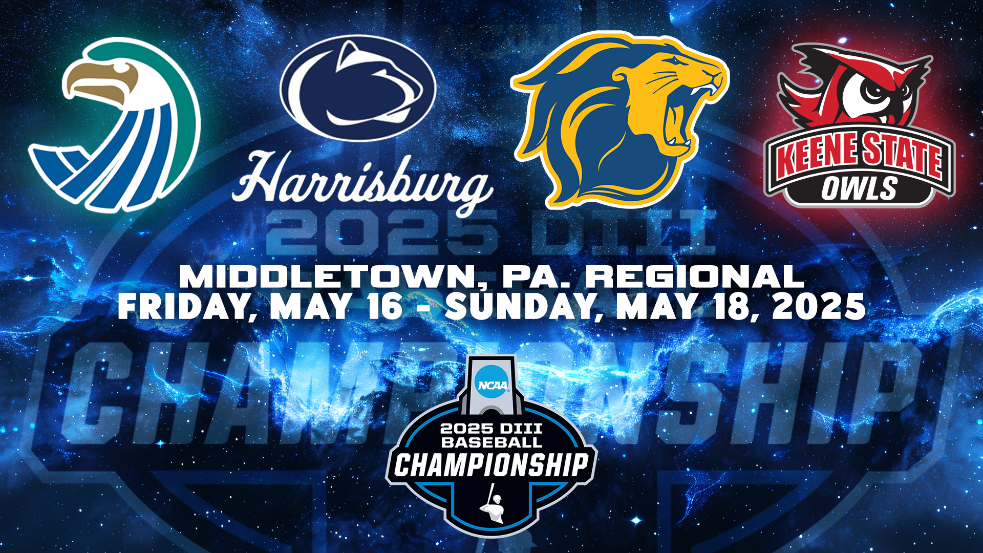 2025 NCAA Division III Baseball Tournament - Middletown, Pa. Regional