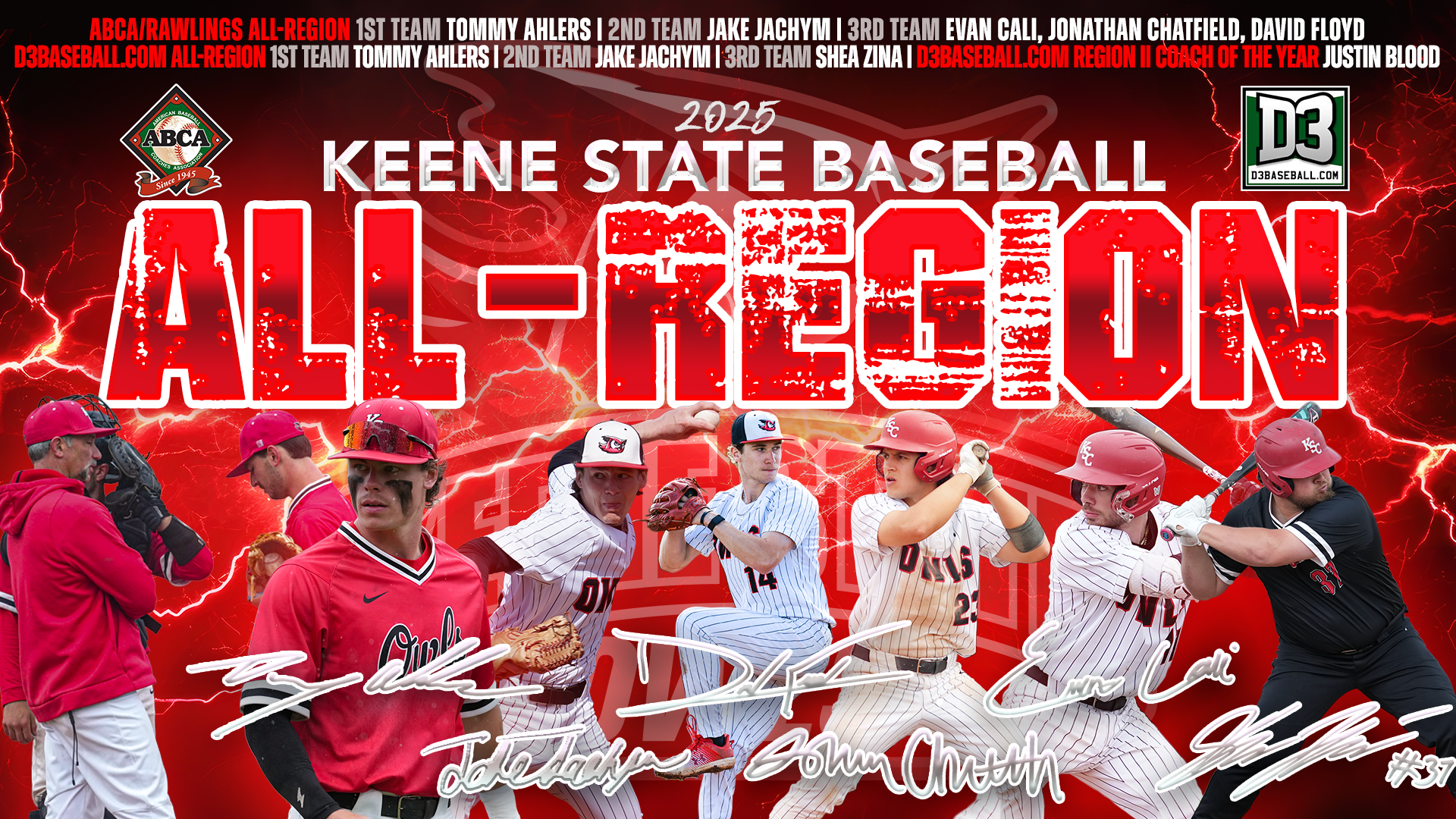 2025 Keene State Baseball All-Region