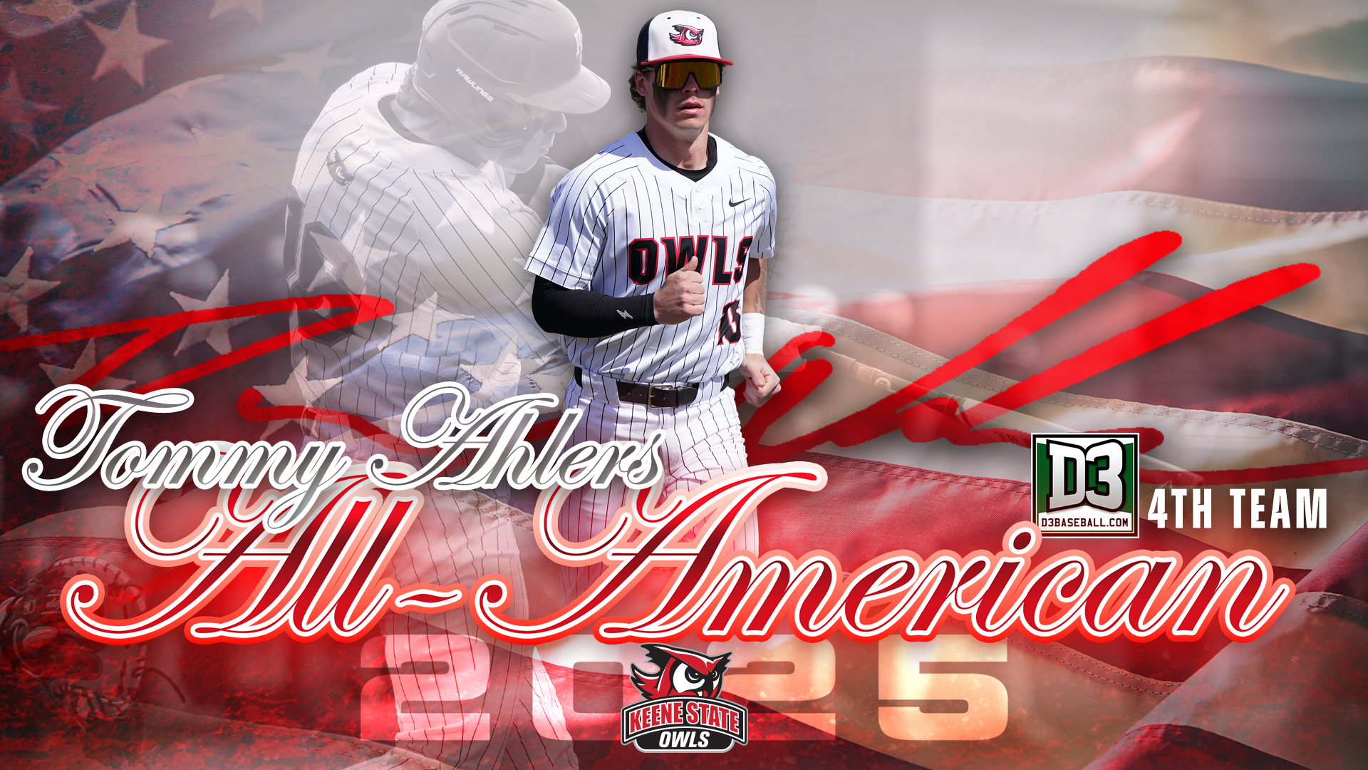 Tommy Ahlers 2025 D3baseball.com Fourth Team All-American