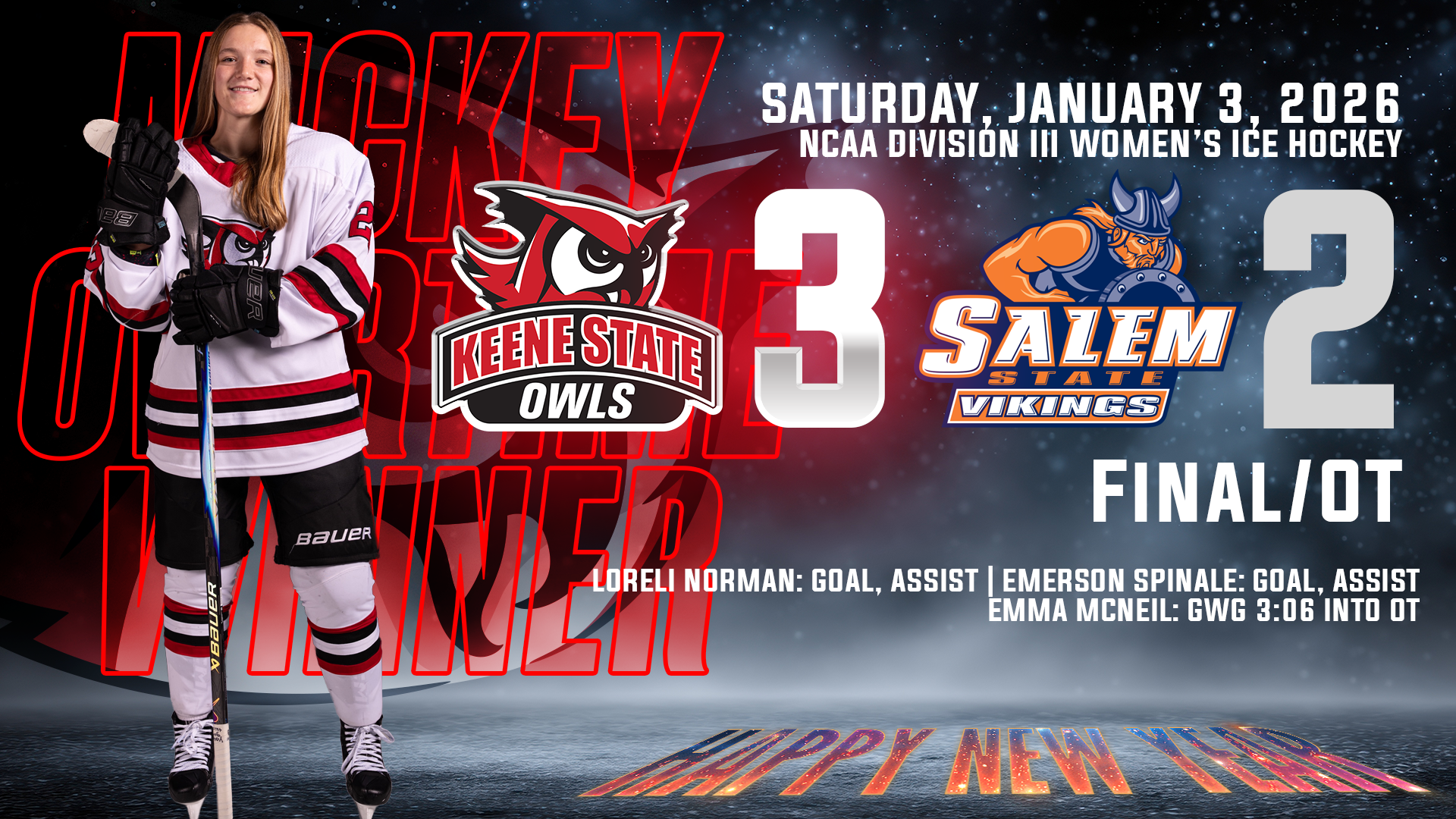 Women's Ice Hockey Postgame 1.3.2026