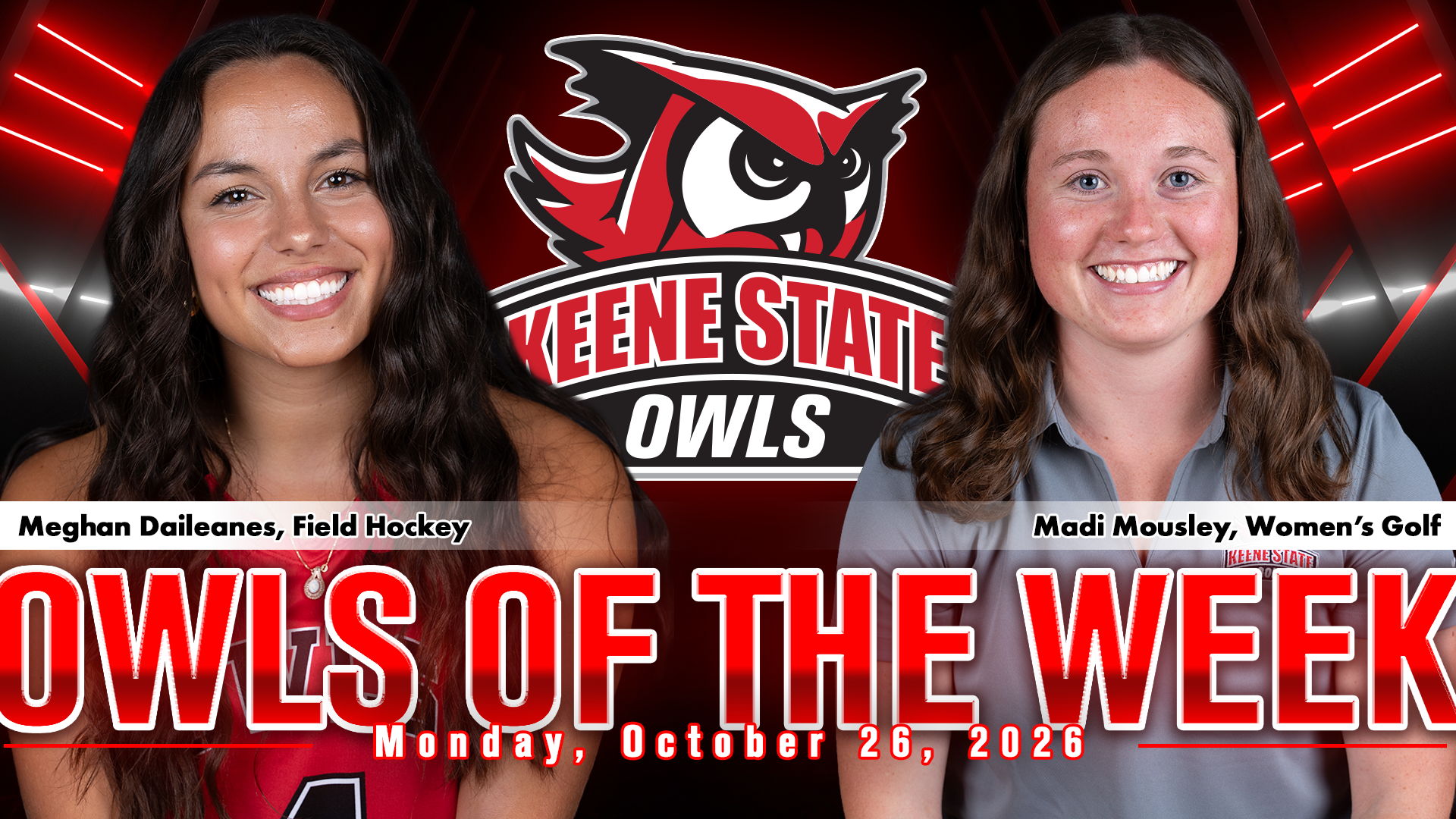 Owl Athletes of the Week 10.26.2026