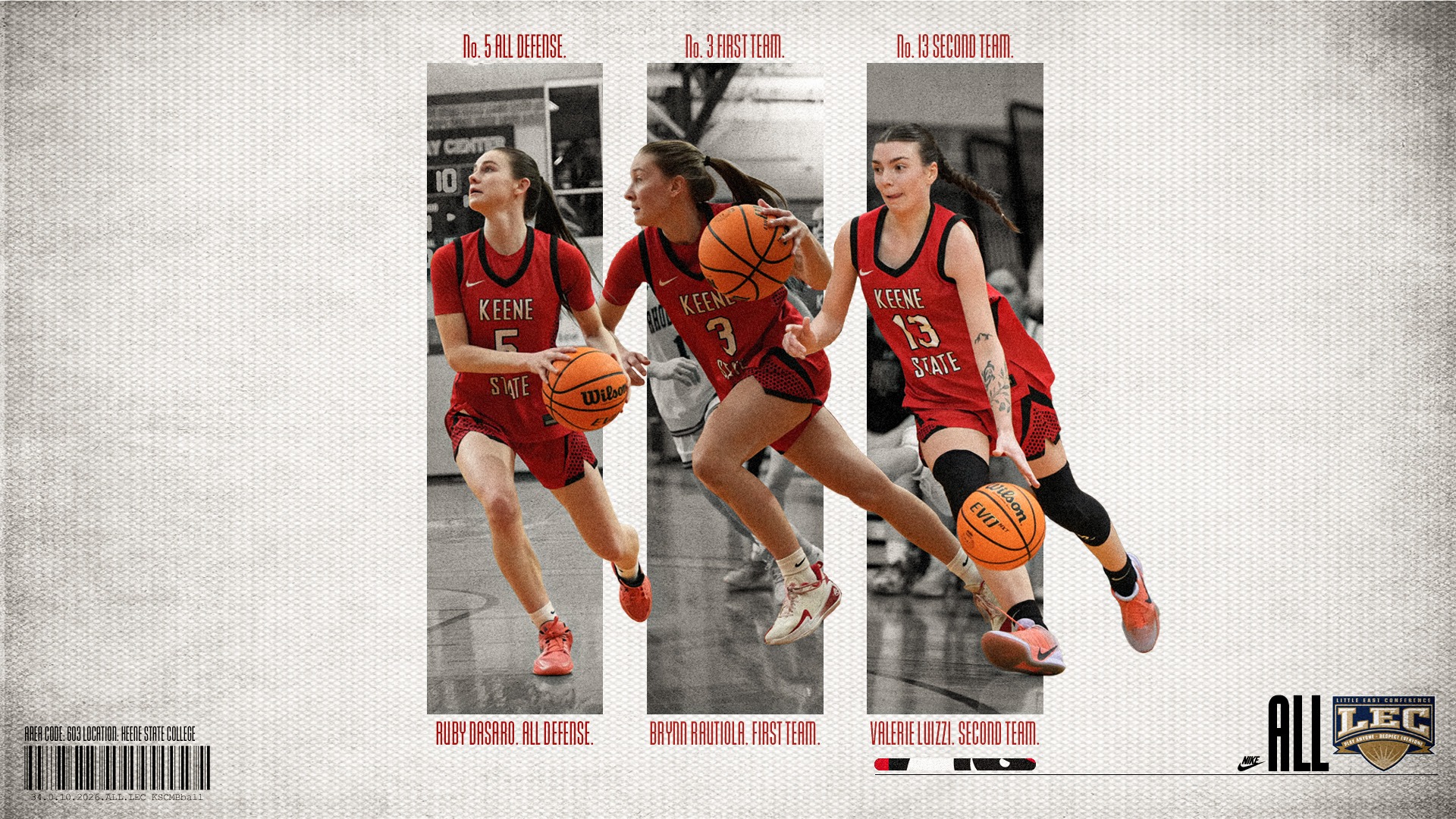 LEC End of Season Awards - 2025-2026 Women's Basketball