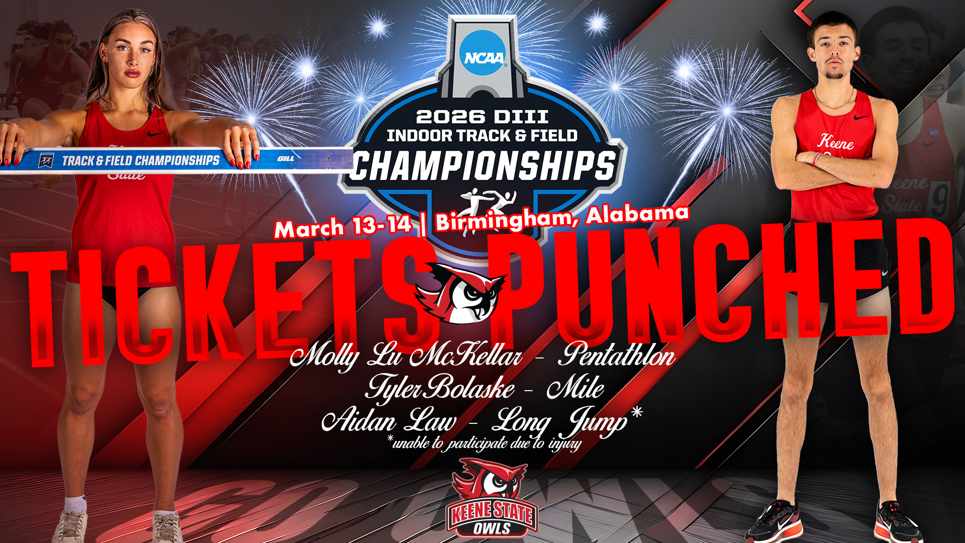 2026 NCAA Division III Indoor Track & Field Championships - Keene State Qualifiers (Molly Lu McKellar/Tyler Bolaske)