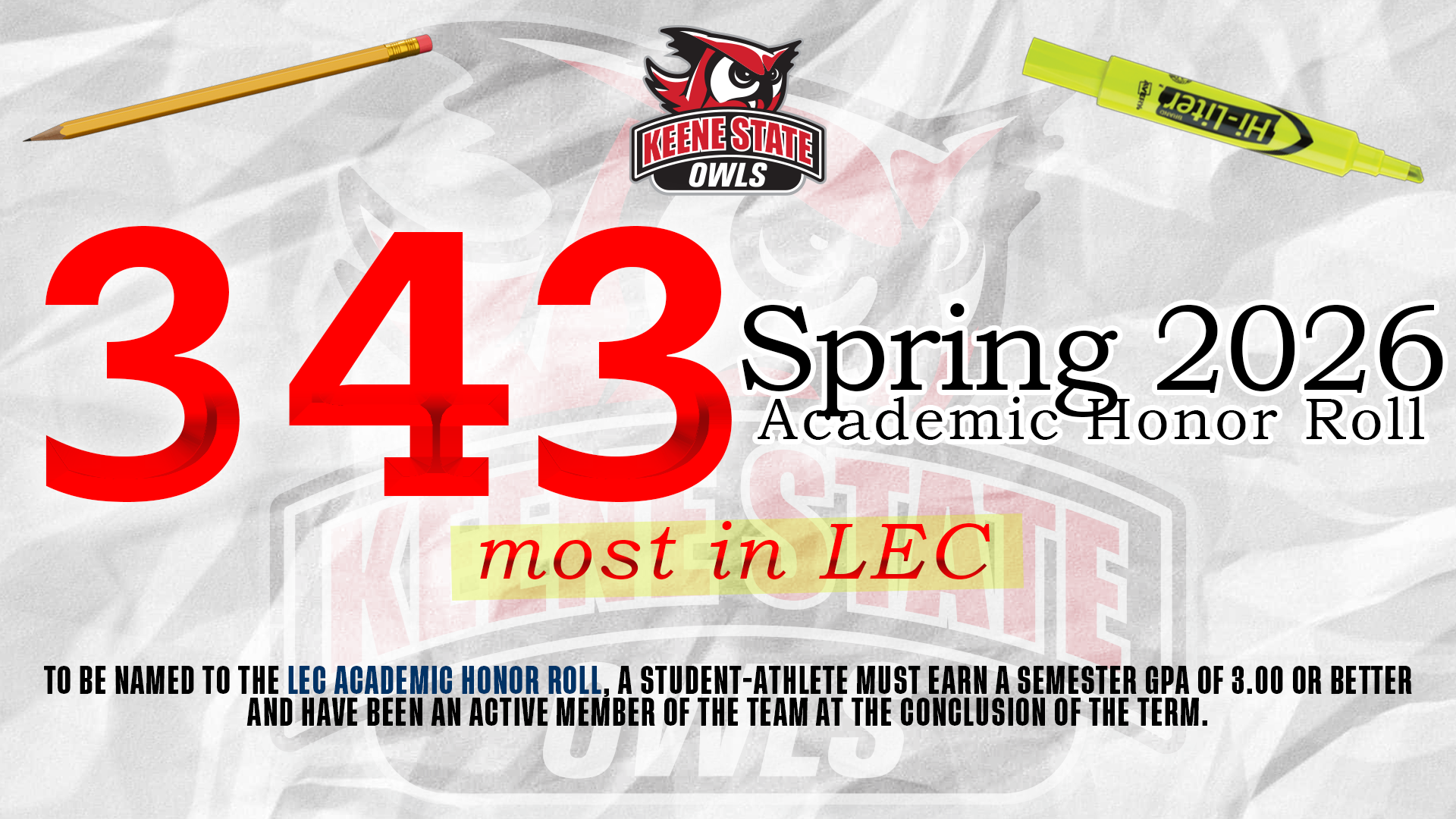 LEC Academic Honor Roll - Spring 2026