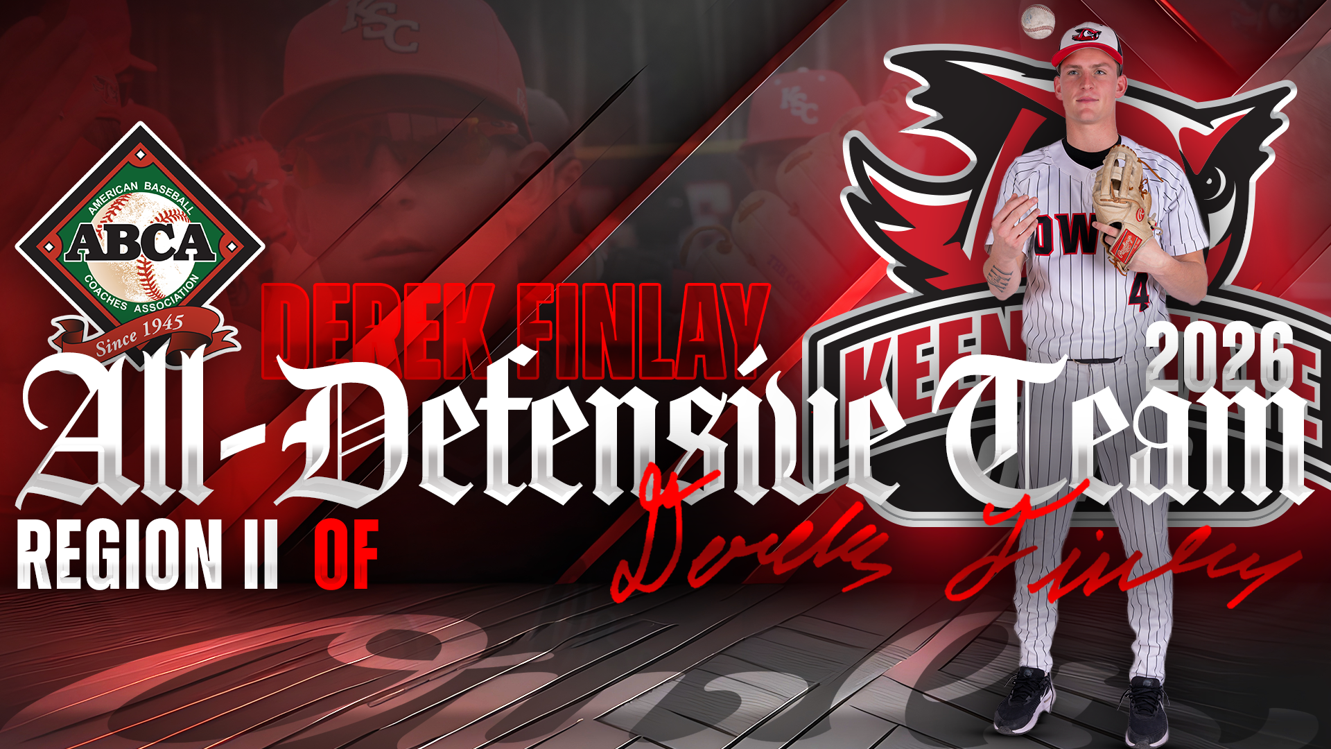 Derek Finlay 2026 ABCA All-Region Defensive Team