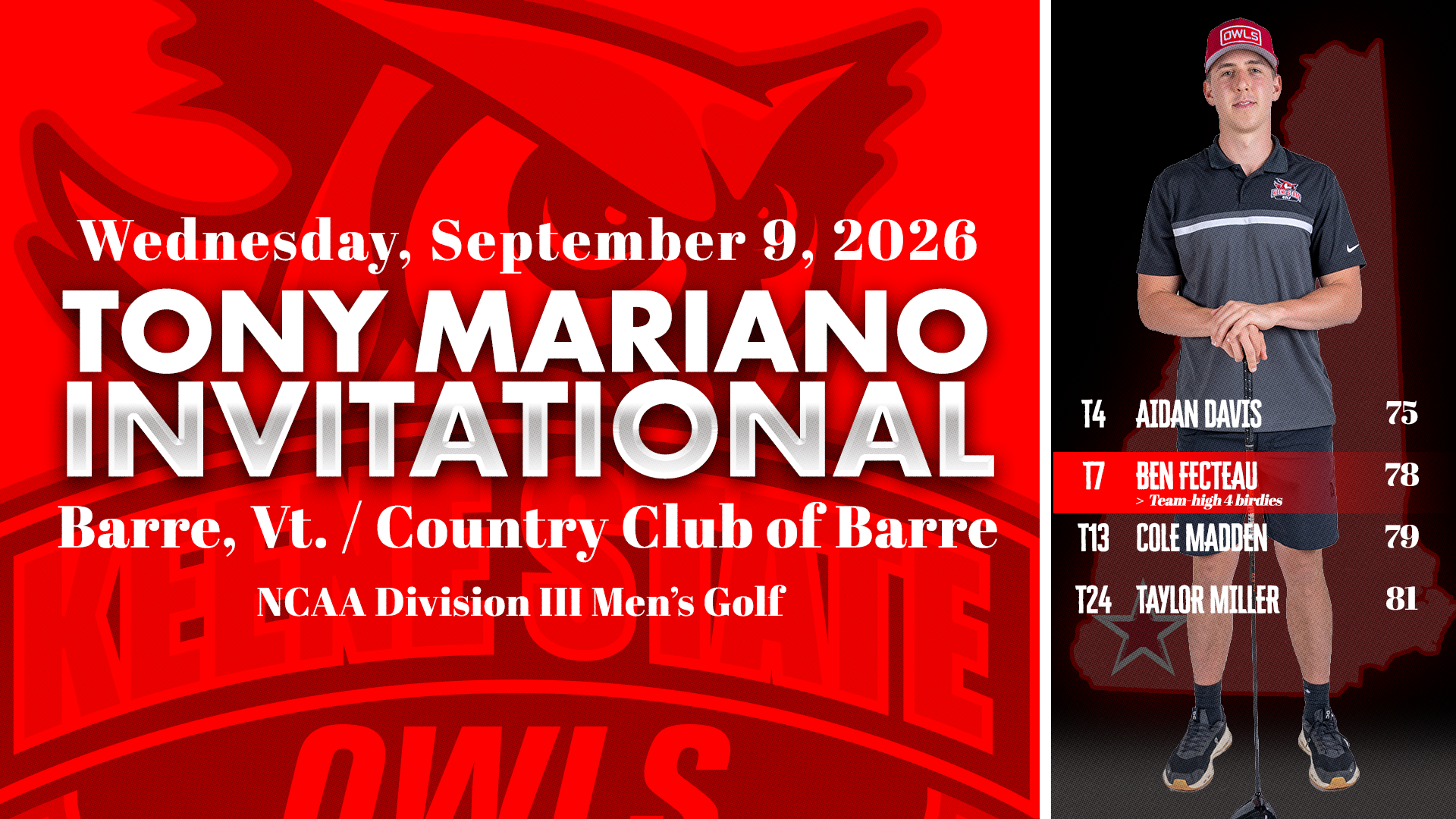 Men's Golf Postgame 9.9.2026