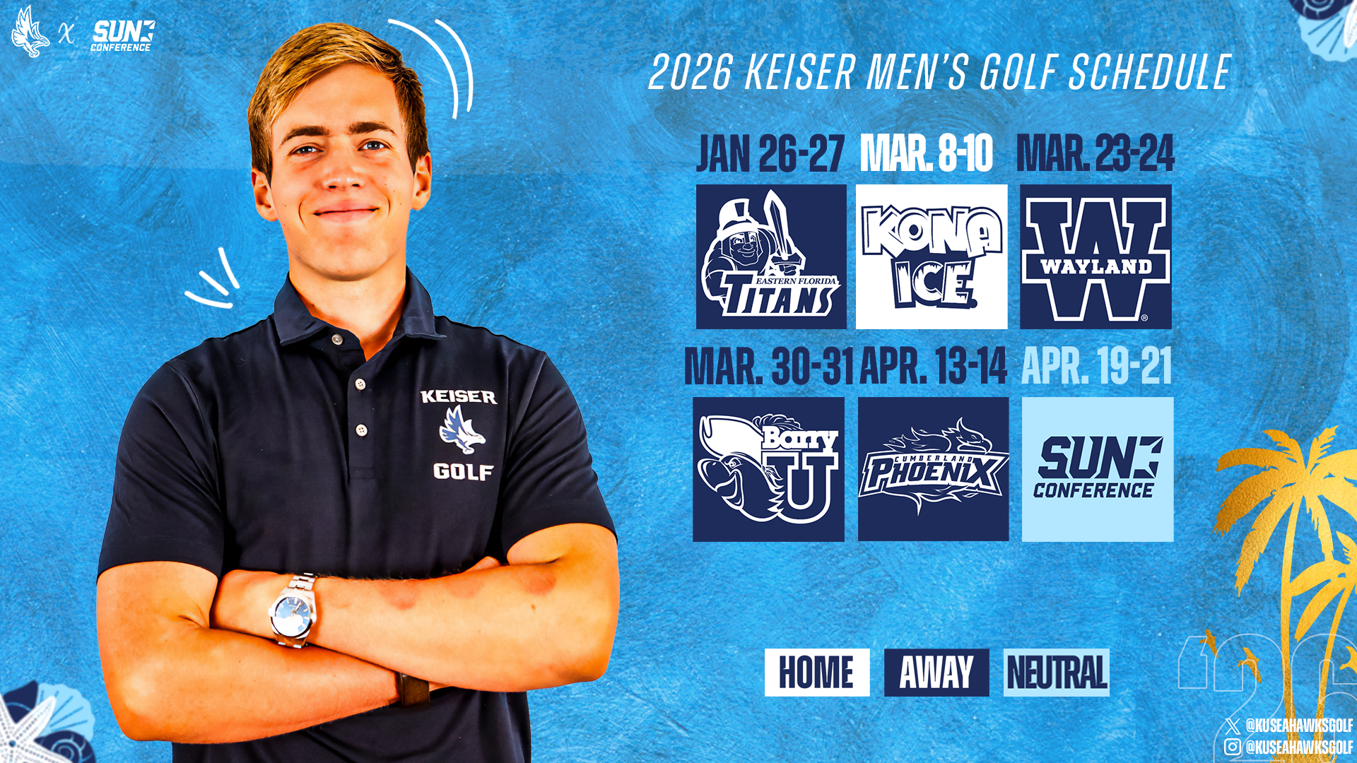 2026 MGOLF Spring Schedule