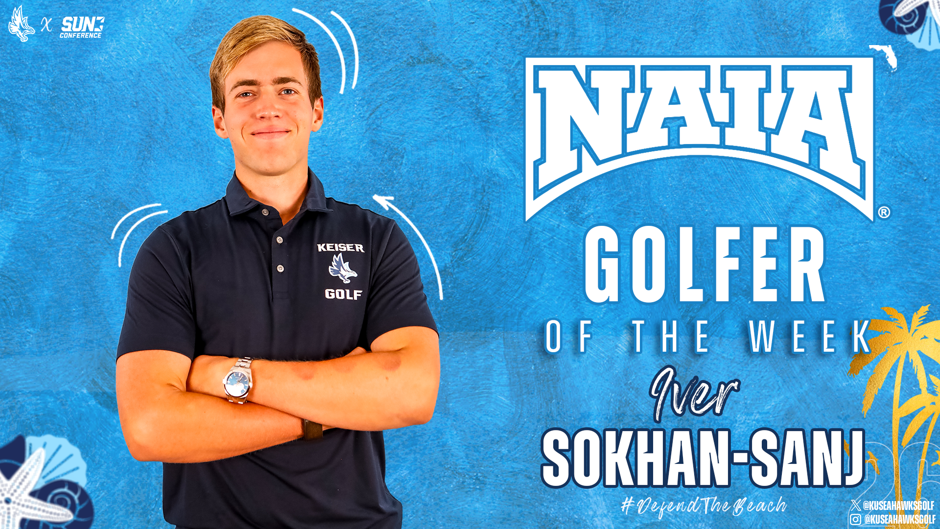 MGOLF - NAIA Golfer of teh Week (Iver)
