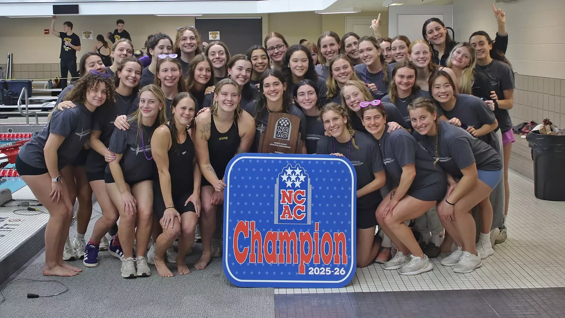 2026 NCAC Women's Swimming & Diving Champions