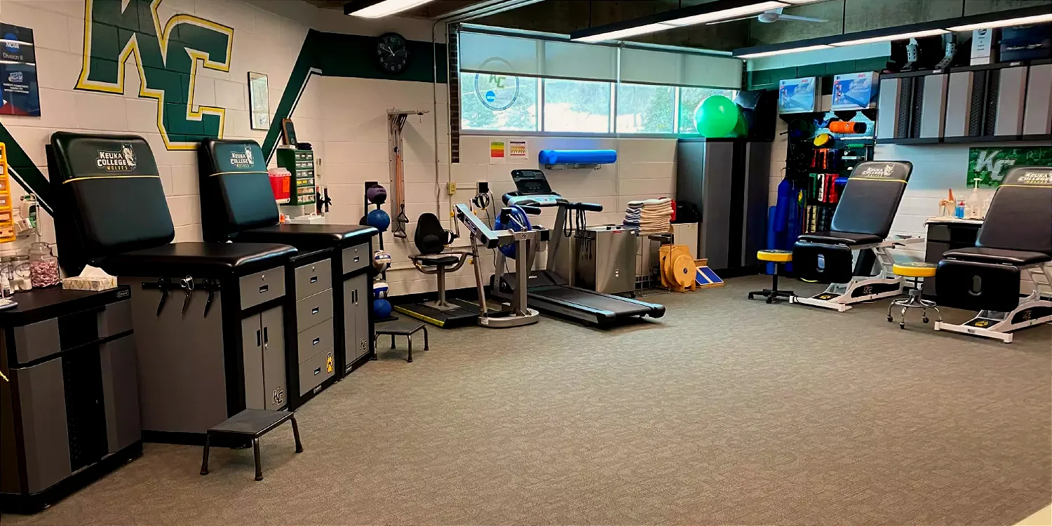 Keuka College athletic training room
