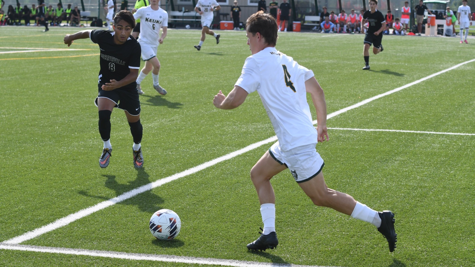 Hamilton with ball
