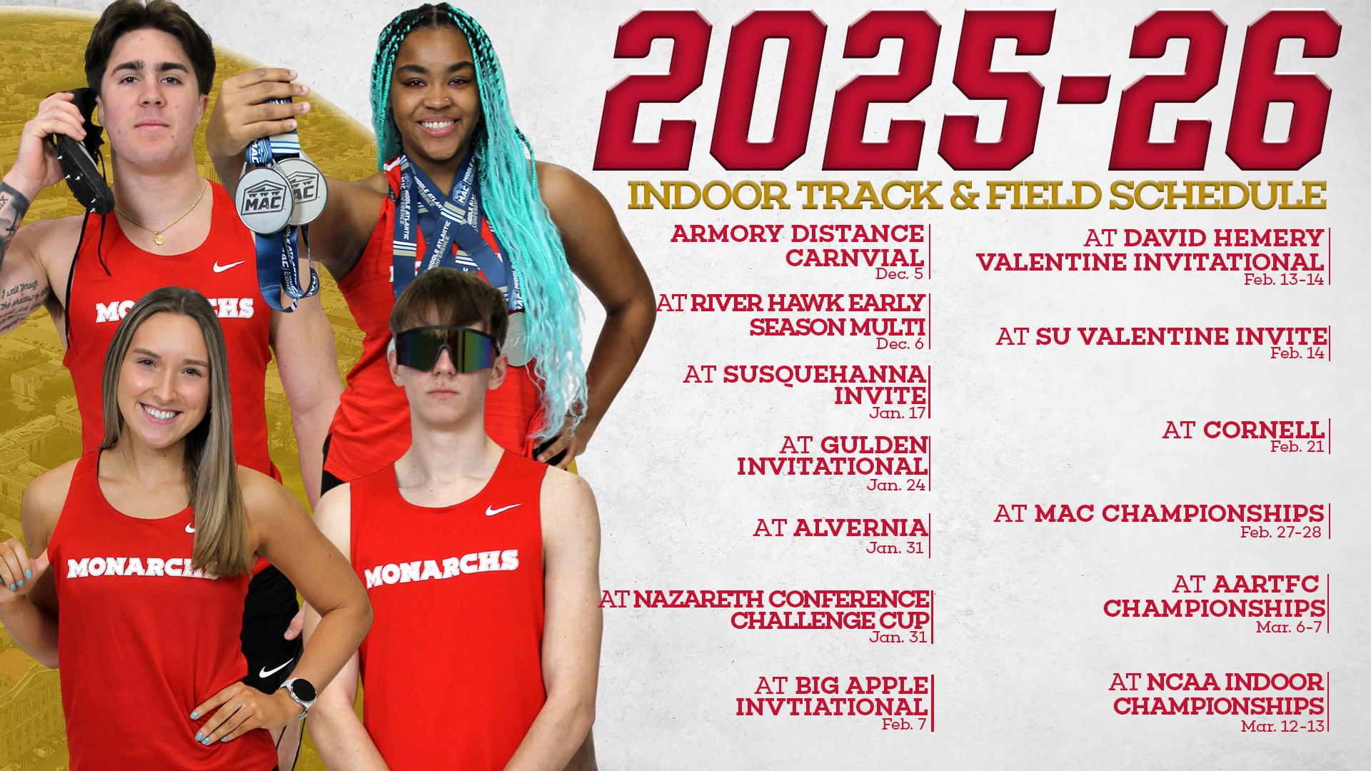 2025-26 Indoor T&F Schedule