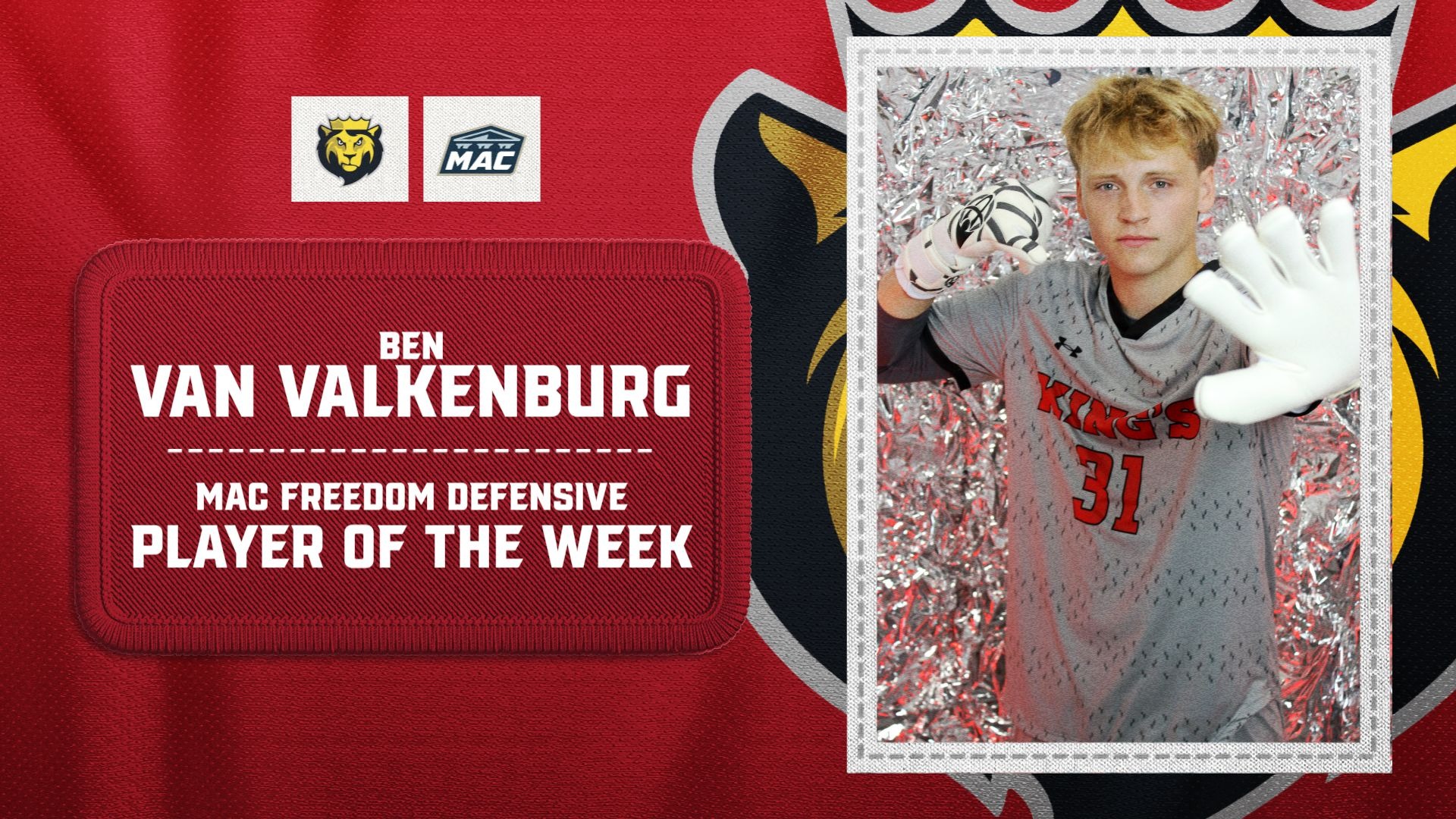 Ben Van Valkenburg MAC Freedom DPOTW - 10/6/26