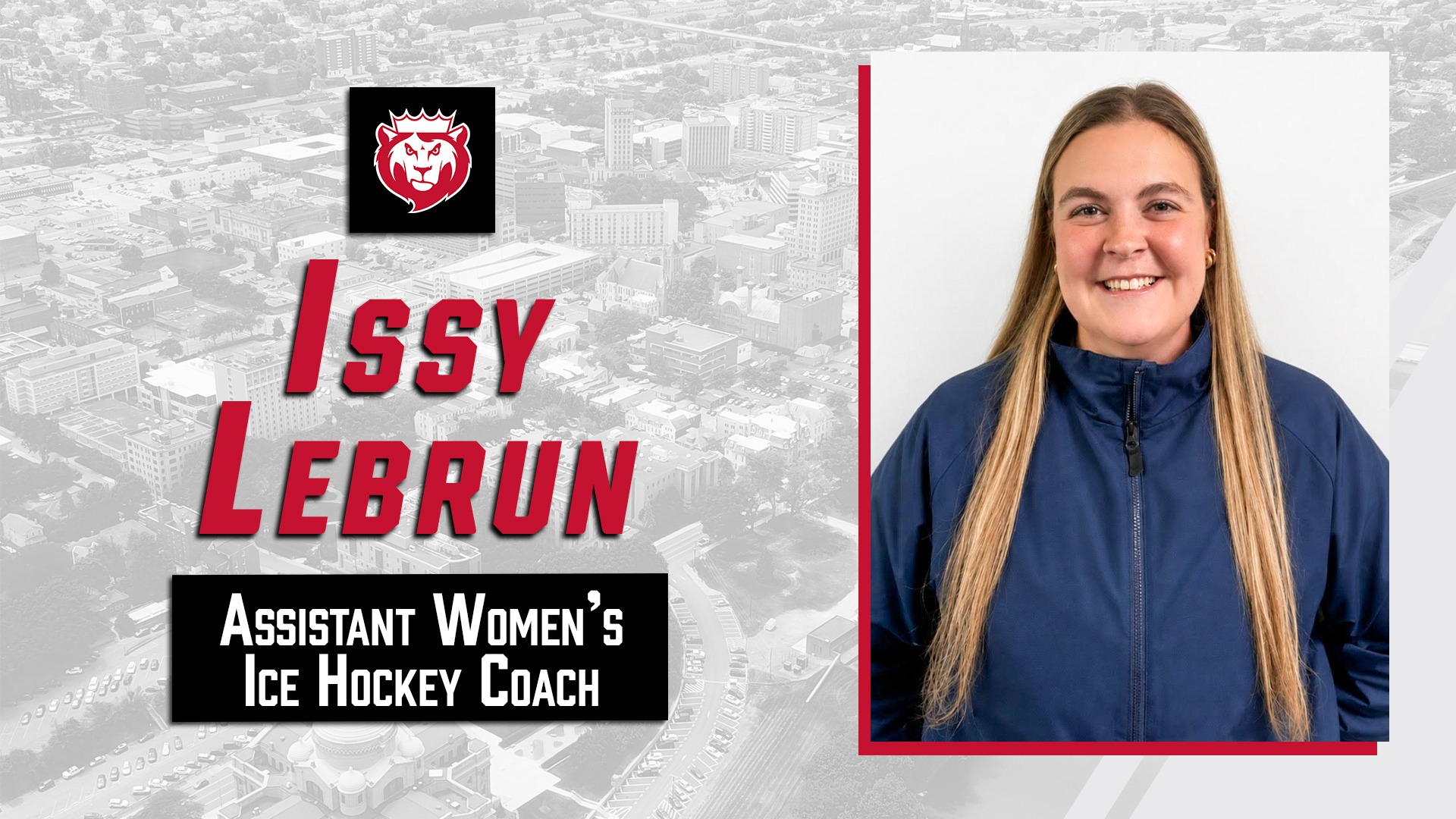 Issy Lebrun - Assistant Women's Ice Hockey Coach Release