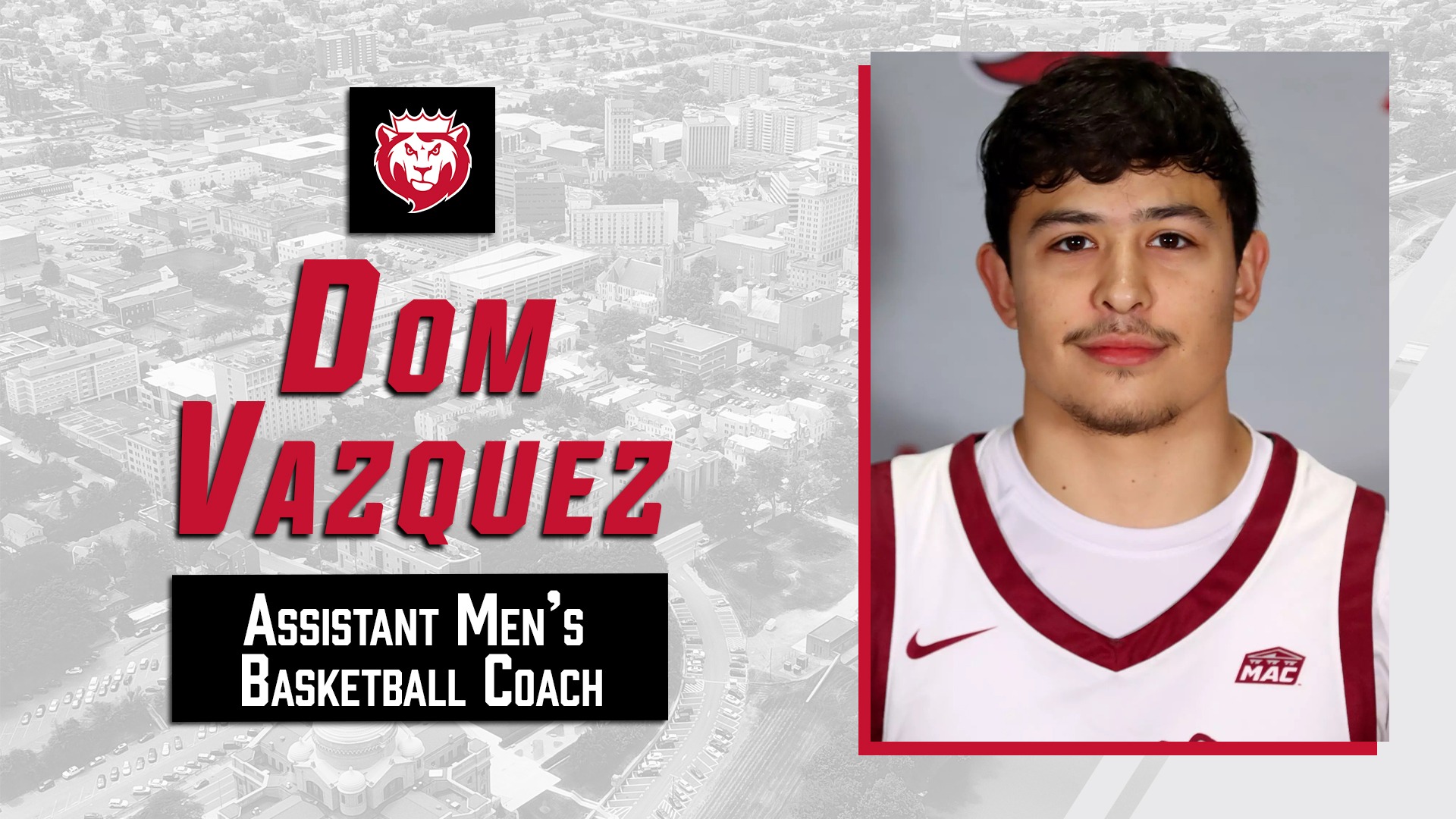 Dom Vazquez - Assistant Men's Basketball Coach